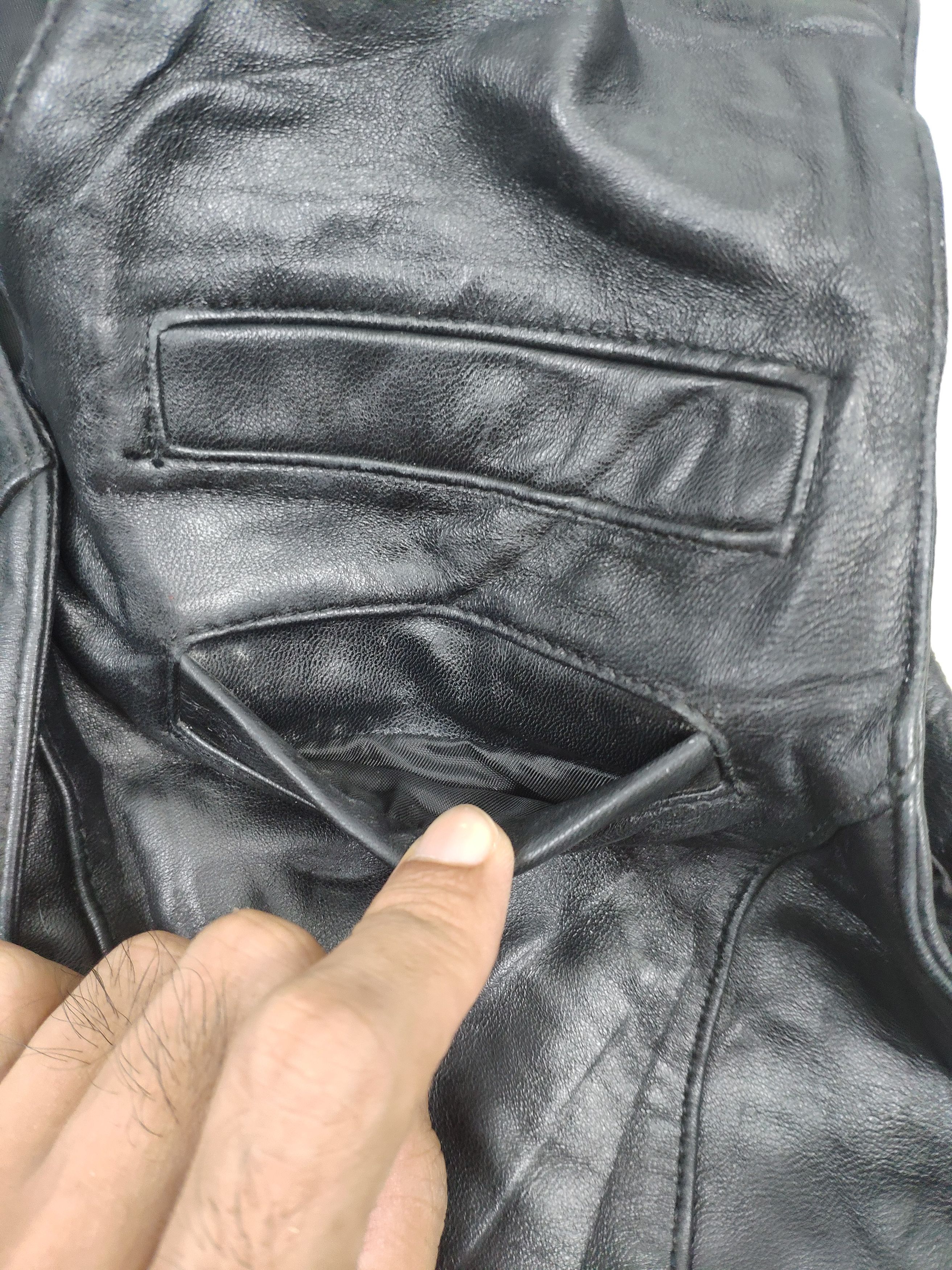 Vintage Vintage Leather Vest Sheepskin by Maine Bay Size S / US 4 / IT 40 - 5 Thumbnail