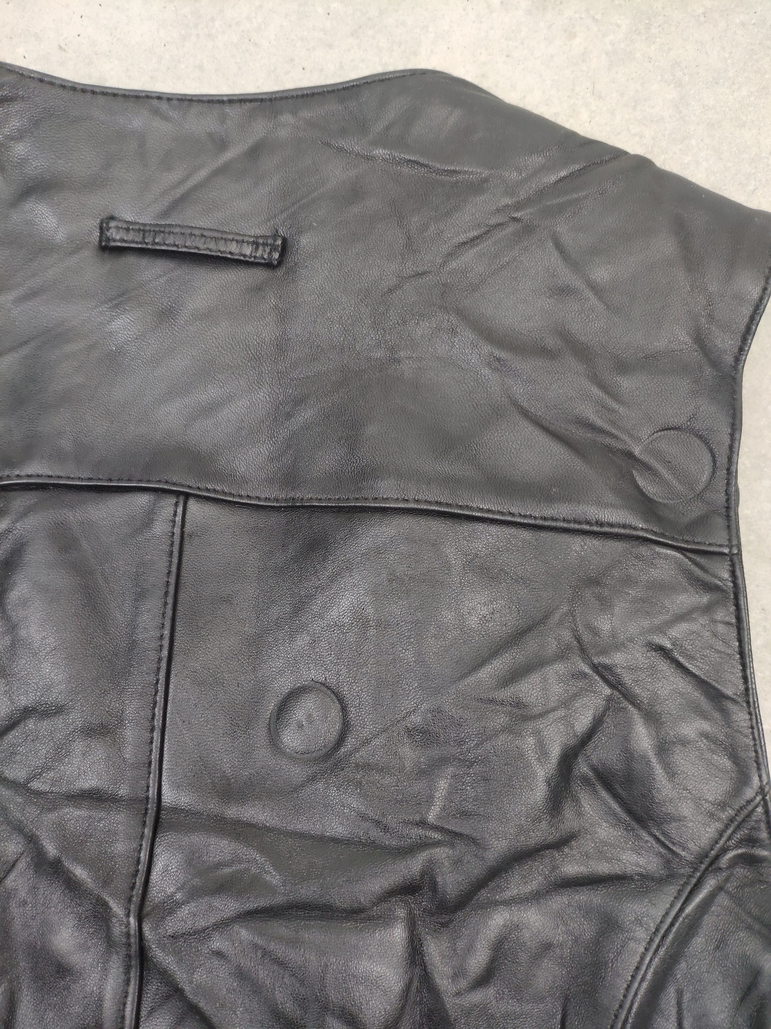 Vintage Vintage Leather Vest Sheepskin by Maine Bay Size S / US 4 / IT 40 - 8 Thumbnail