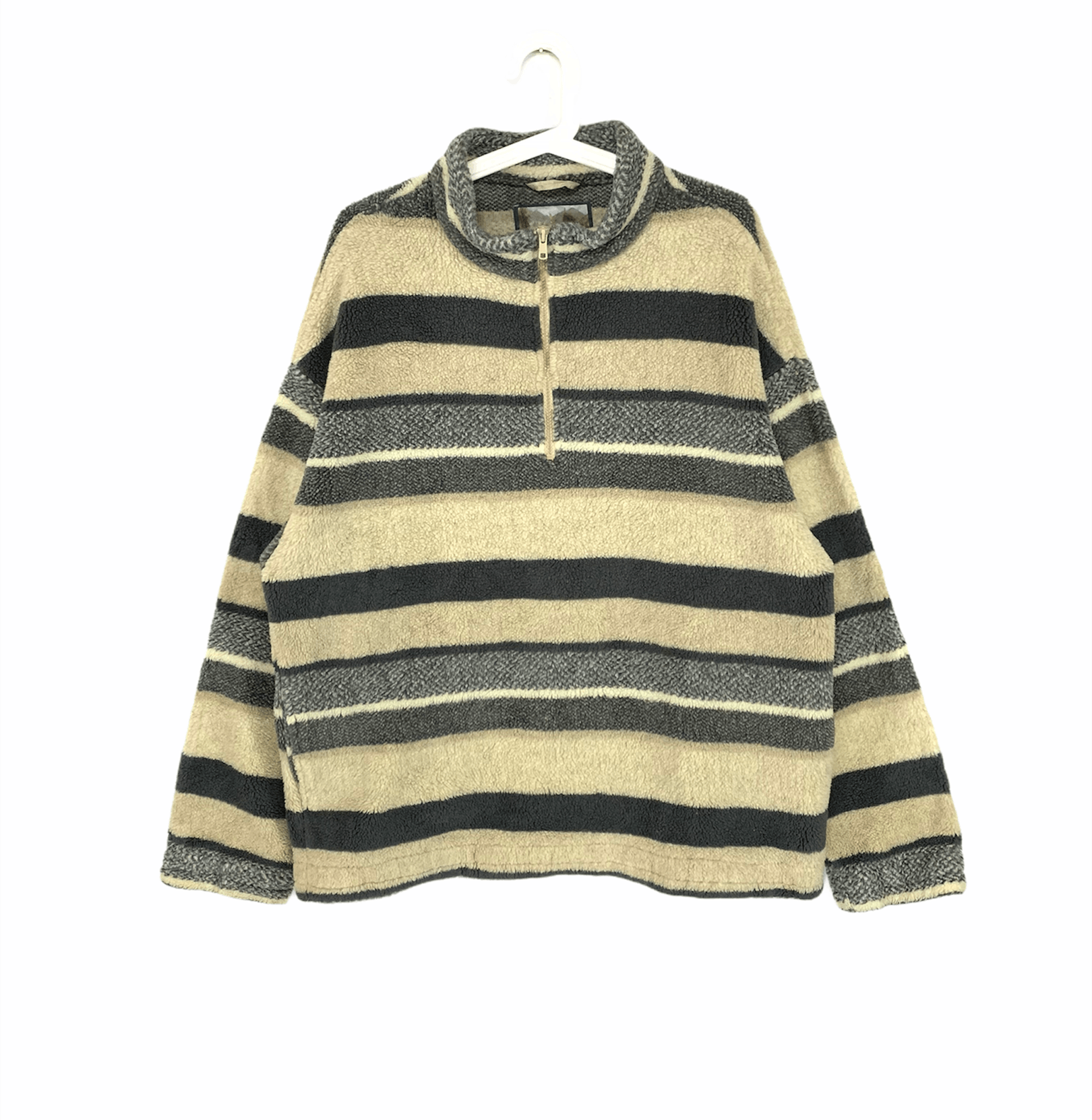 Designer × Japanese Brand × OVER THE STRiPES Flying scotsman stripe fleece pullover Size US L / EU 52-54 / 3 - 1 Thumbnail