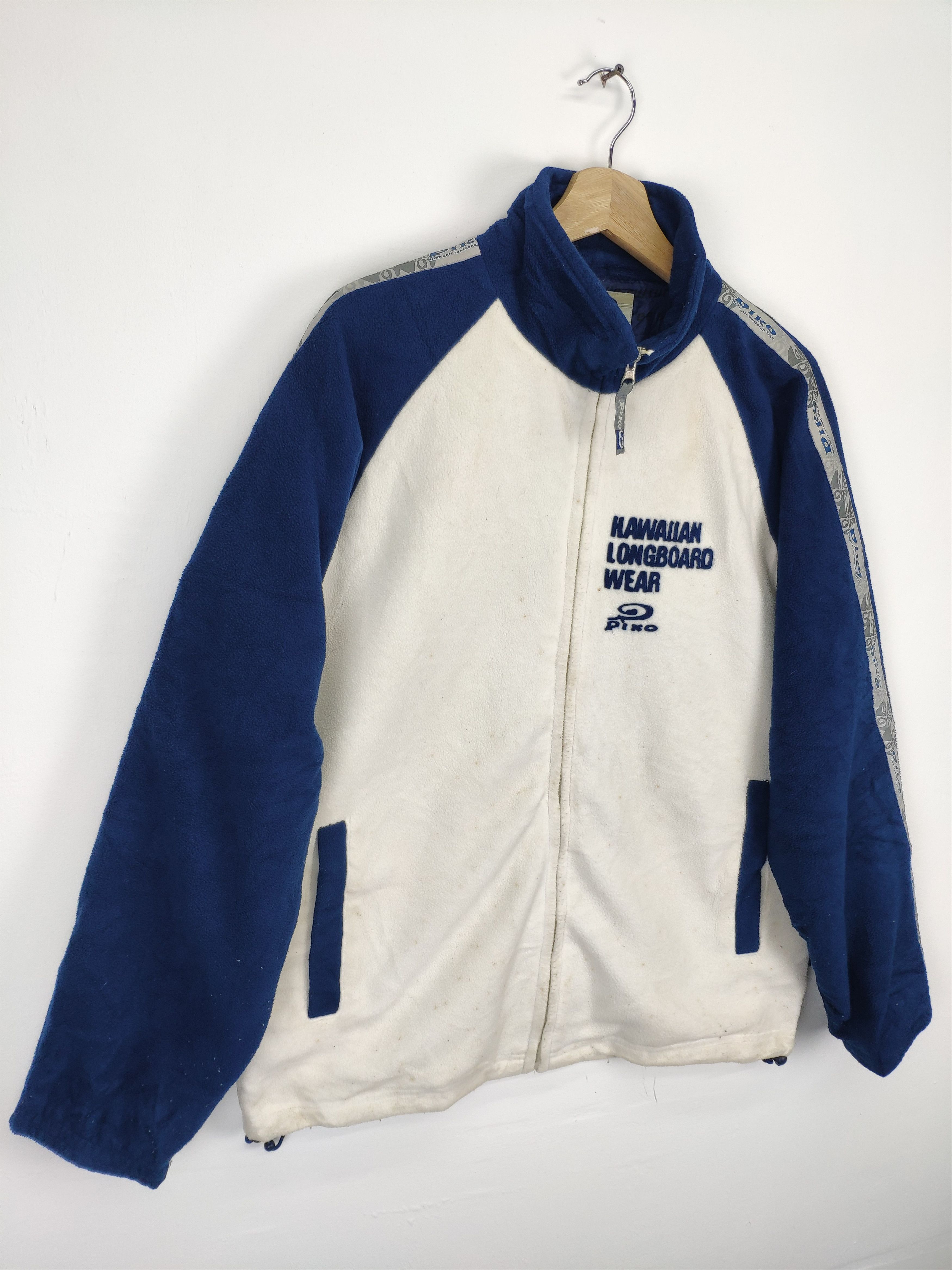 Japanese Brand × Vintage Vintage Piko Fleece Jacket Surf Hawaii Size US M / EU 48-50 / 2 - 3 Thumbnail