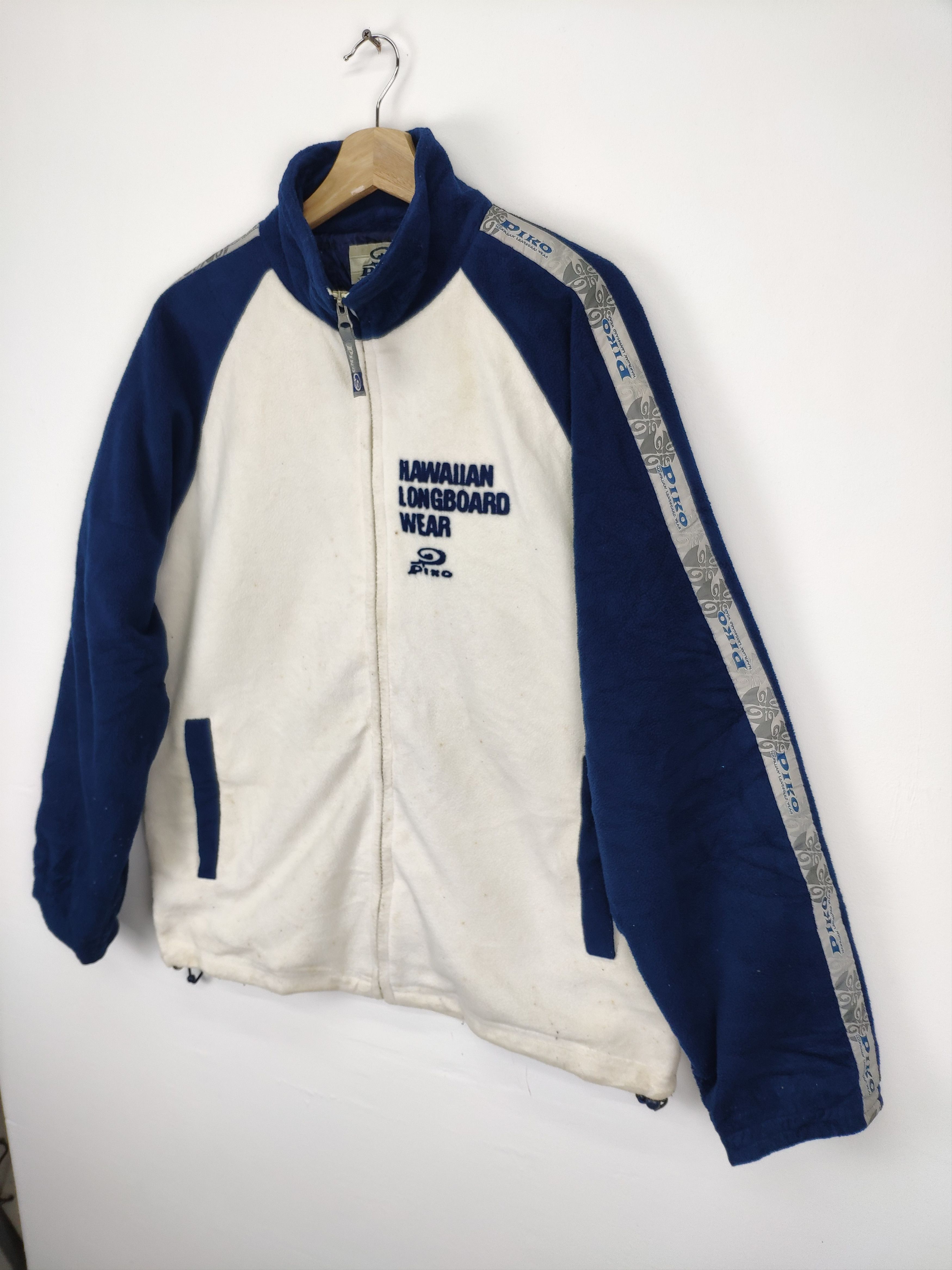 Japanese Brand × Vintage Vintage Piko Fleece Jacket Surf Hawaii Size US M / EU 48-50 / 2 - 2 Thumbnail