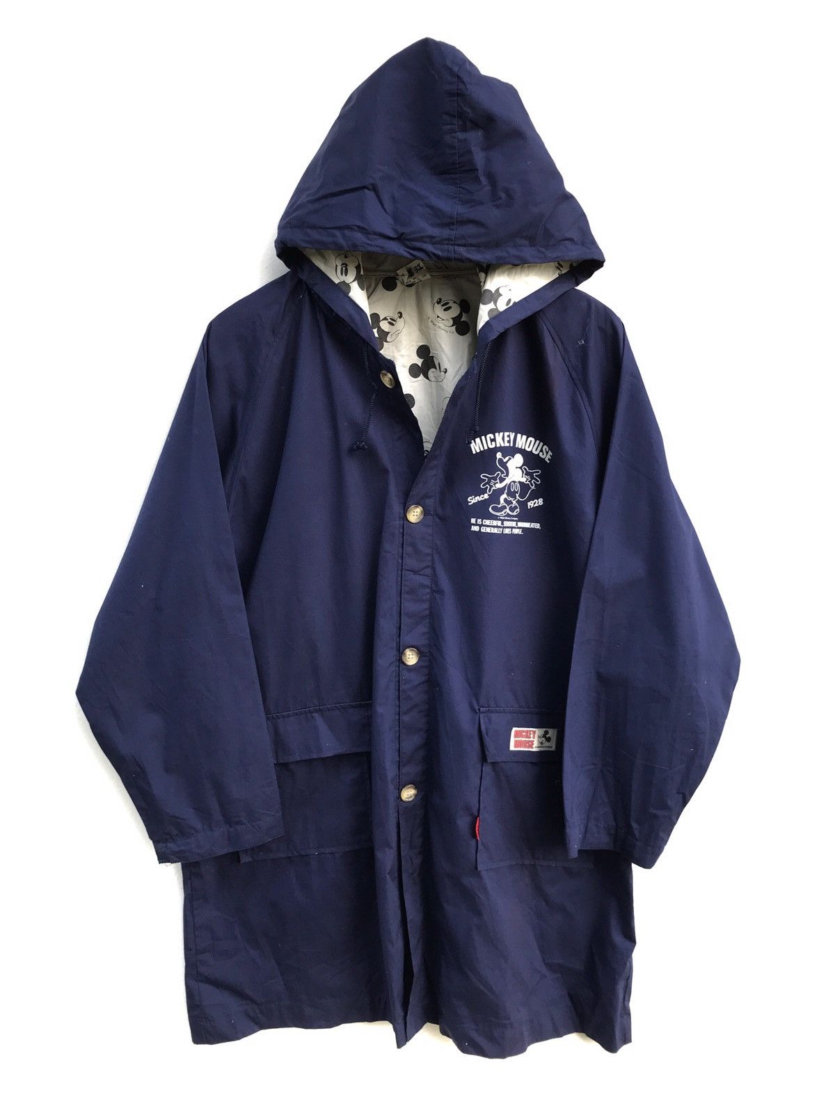 Disney × Mickey Mouse × Vintage Vintage 90s Disney Mickey Mouse Raincoat Light Jacket Size US M / EU 48-50 / 2 - 1 Thumbnail
