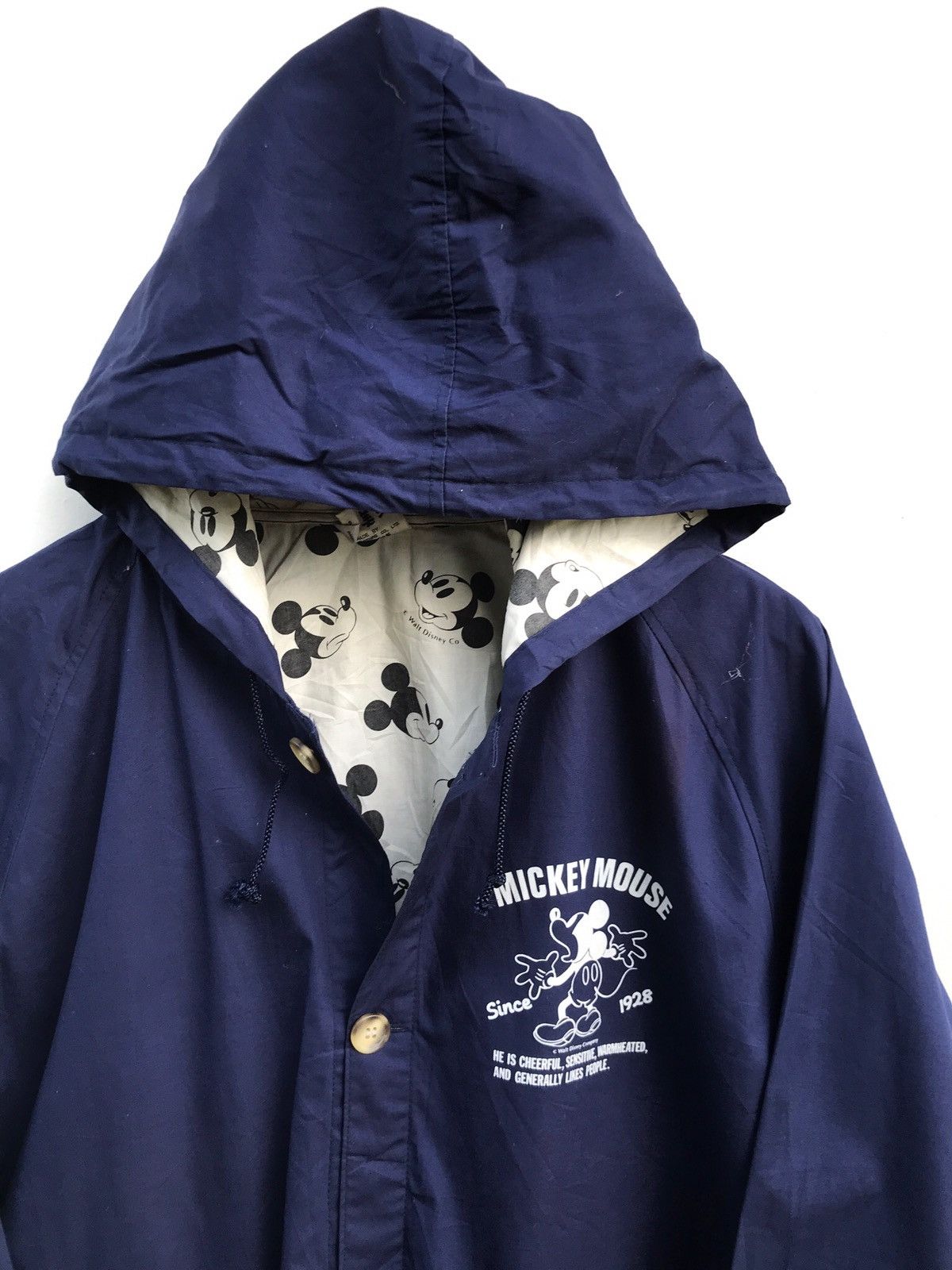 Disney × Mickey Mouse × Vintage Vintage 90s Disney Mickey Mouse Raincoat Light Jacket Size US M / EU 48-50 / 2 - 3 Thumbnail