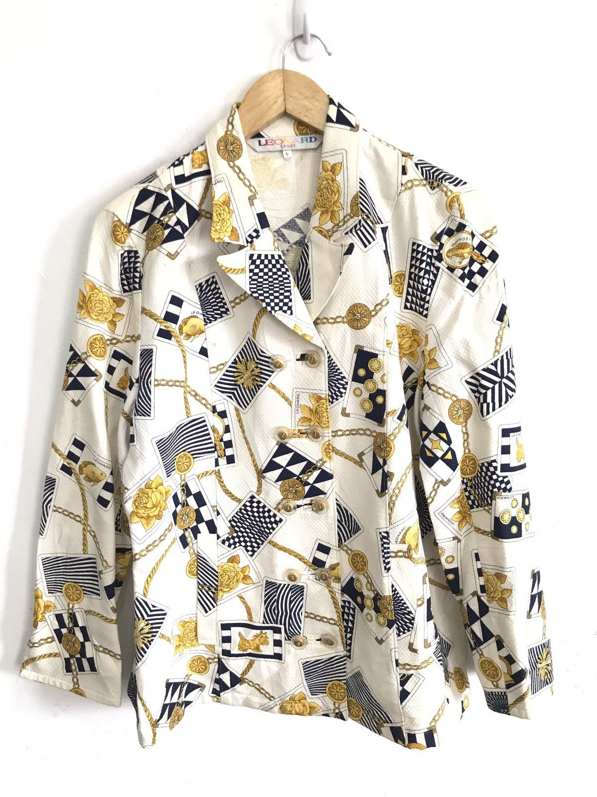 Leonard Paris × Vintage All Over Print Vintage Leonard Sport Baroque Button Jacket Size US L / EU 52-54 / 3 - 1 Thumbnail