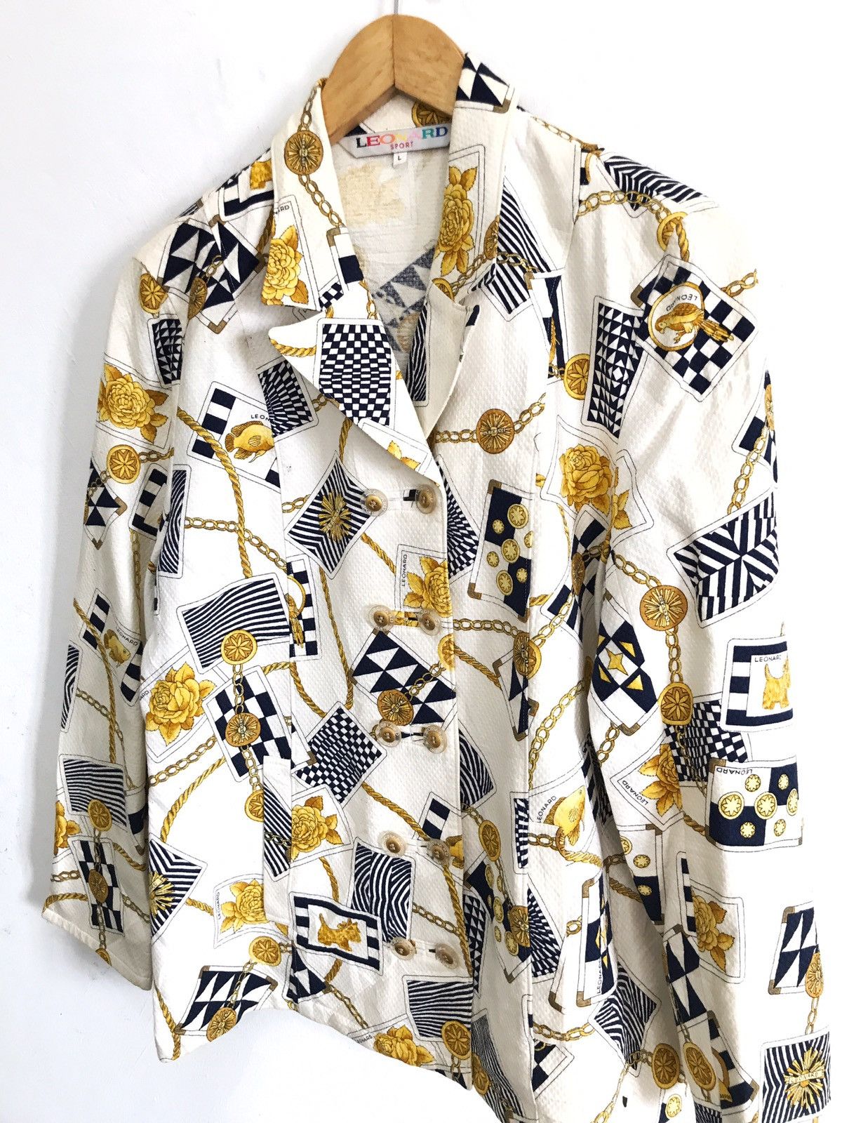 Leonard Paris × Vintage All Over Print Vintage Leonard Sport Baroque Button Jacket Size US L / EU 52-54 / 3 - 2 Thumbnail