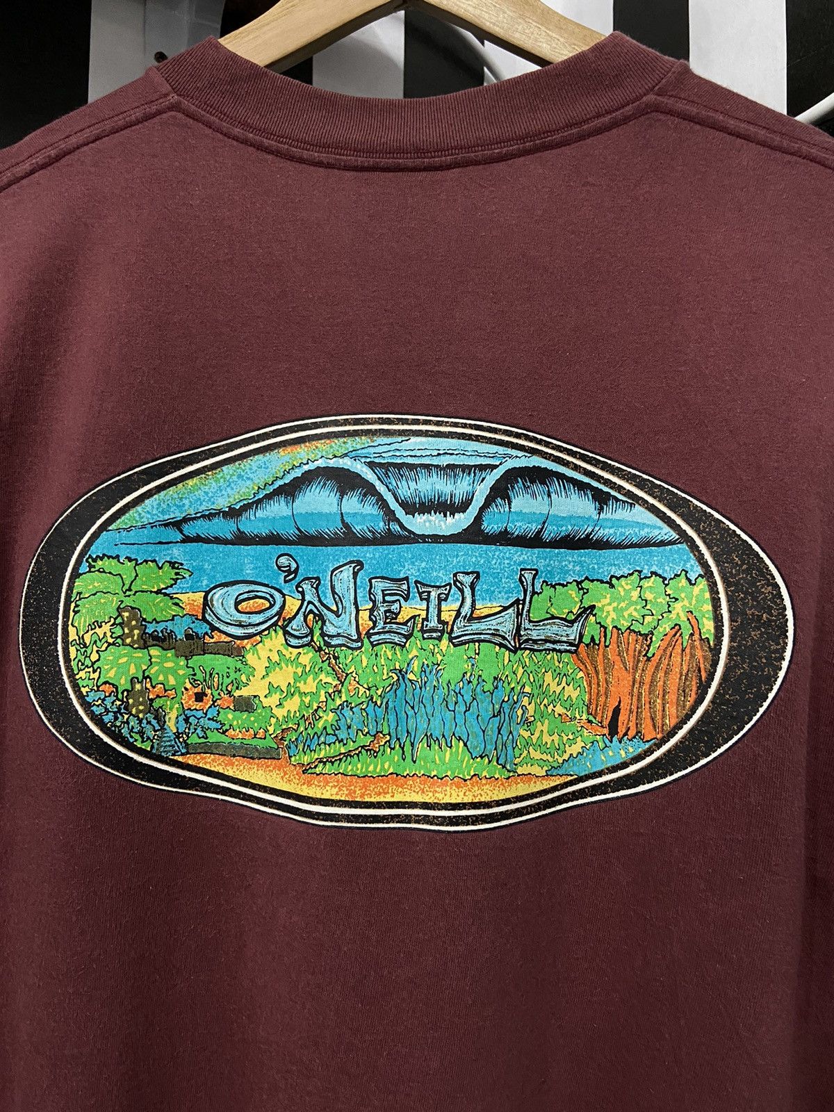O'Neill Vintage 90’s Oneill Art Back Hint Tshirt Size US L / EU 52-54 / 3 - 4 Thumbnail