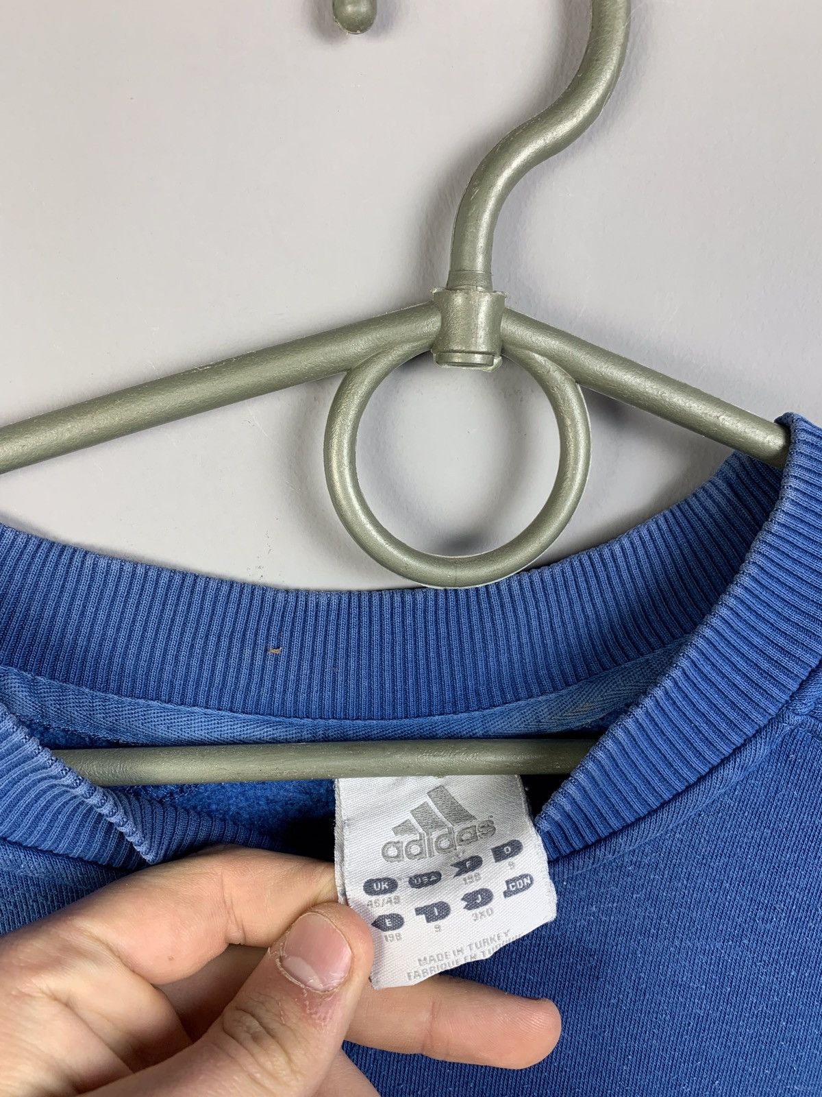Adidas × Vintage Adidas vintage blue sweatshirt Size US XXL / EU 58 / 5 - 3 Thumbnail