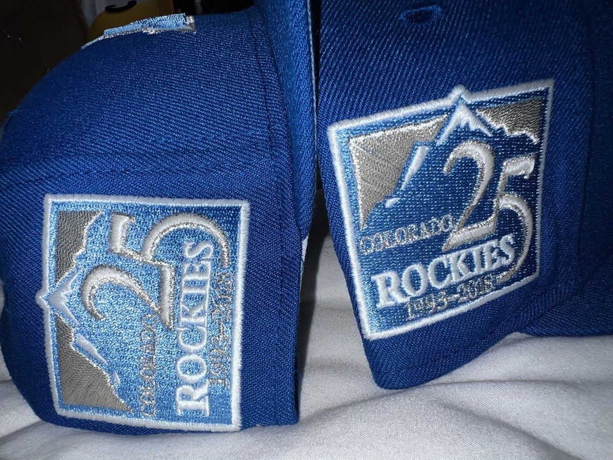 New Era Exclusive Colorado Rockies Fitted Blue Rockies Icy Blue SZ 8 Size ONE SIZE - 5 Thumbnail