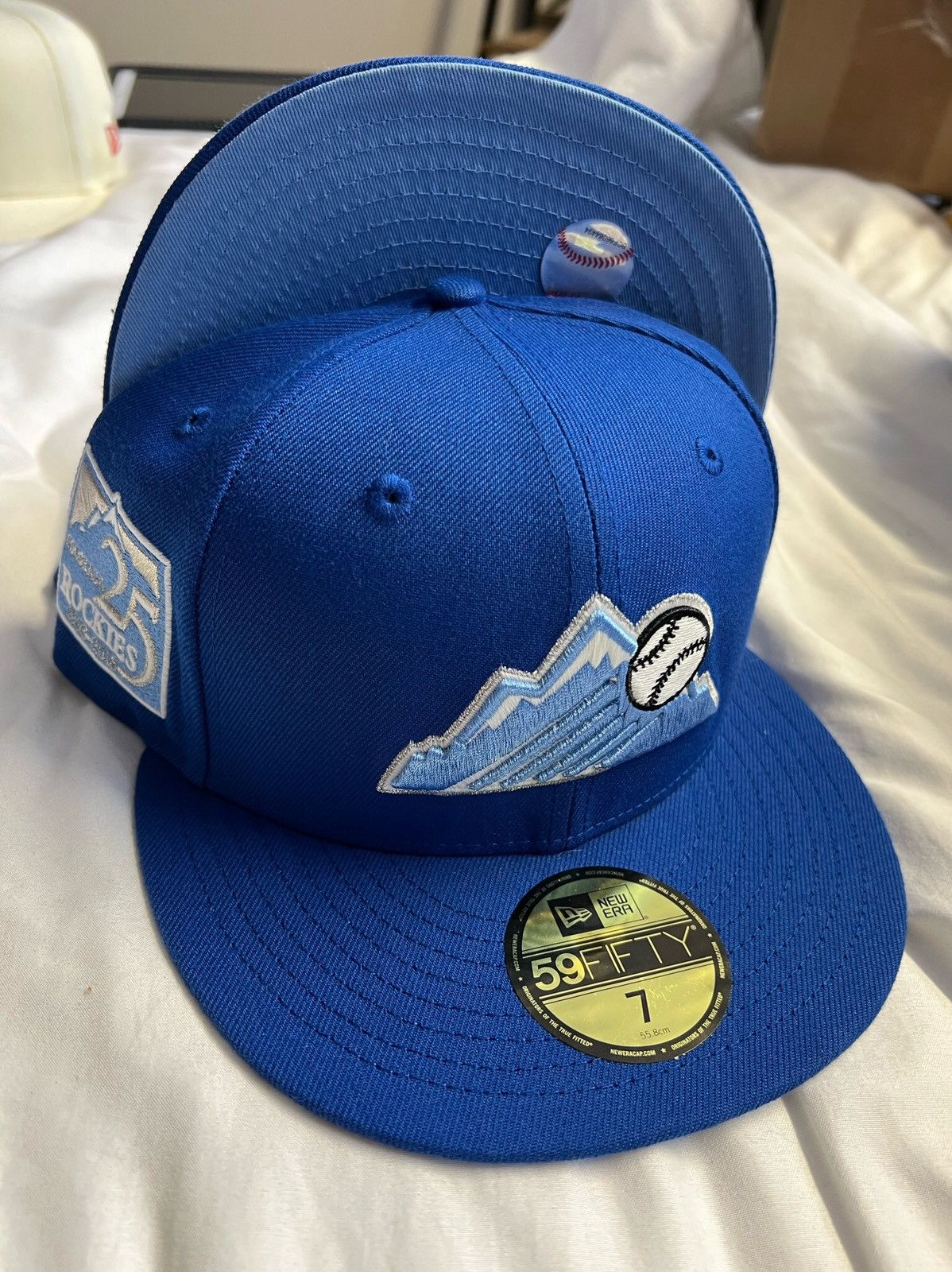 New Era Exclusive Colorado Rockies Fitted Blue Rockies Icy Blue SZ 8 Size ONE SIZE - 8 Thumbnail