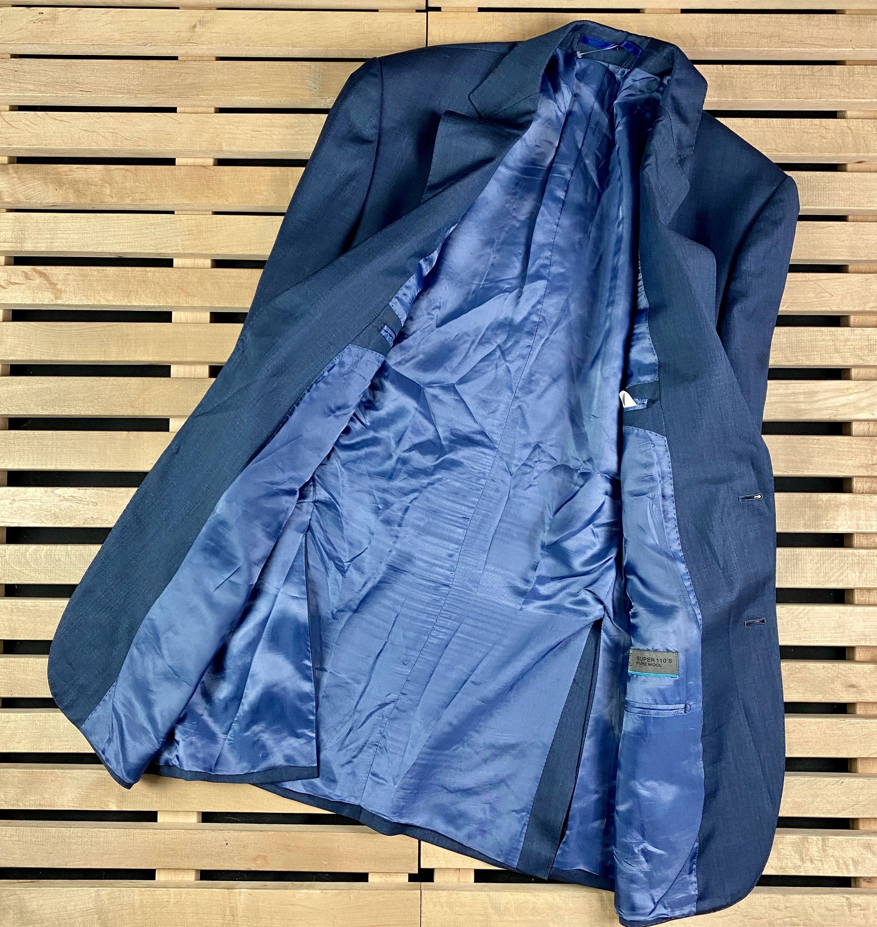 Suitsupply Mens Blazer Jacket Suitsupply Size 44/L Wool Two Button Size 44R - 4 Thumbnail