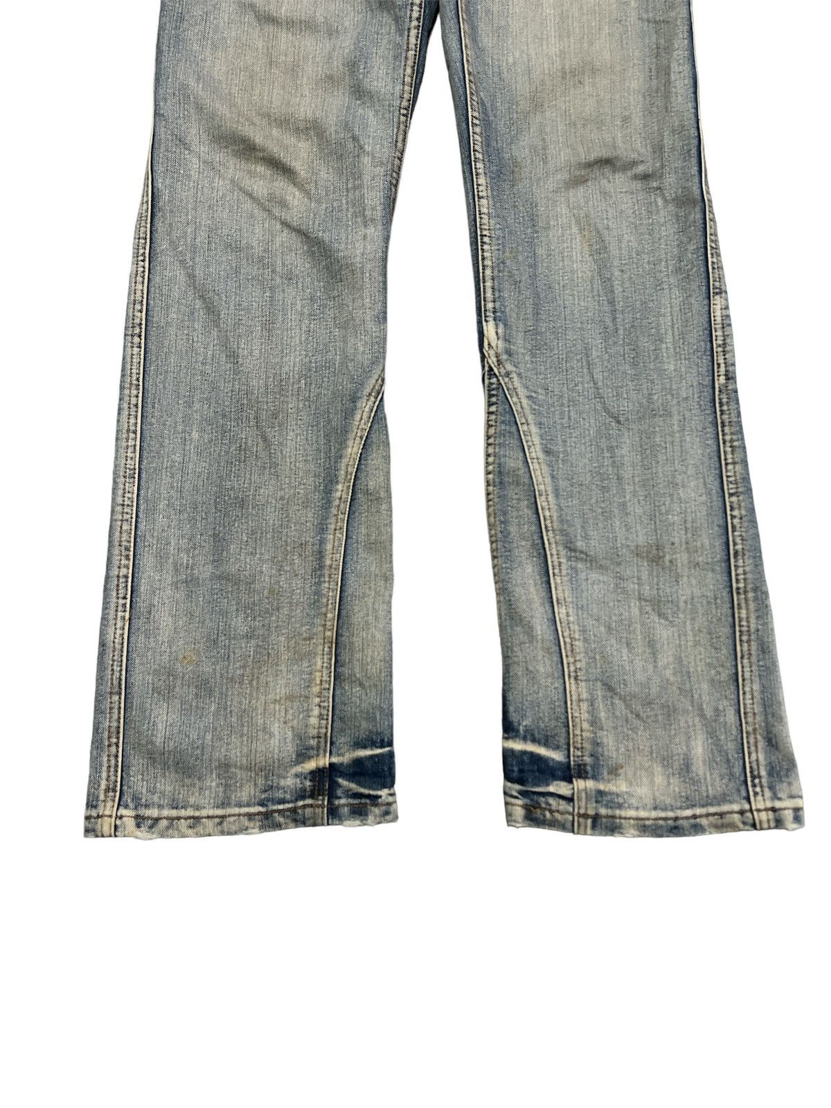 Japanese Brand SICK🔥FISHBONE WASHED DISTRESSED DENIM PANT Size US 31 - 4 Thumbnail