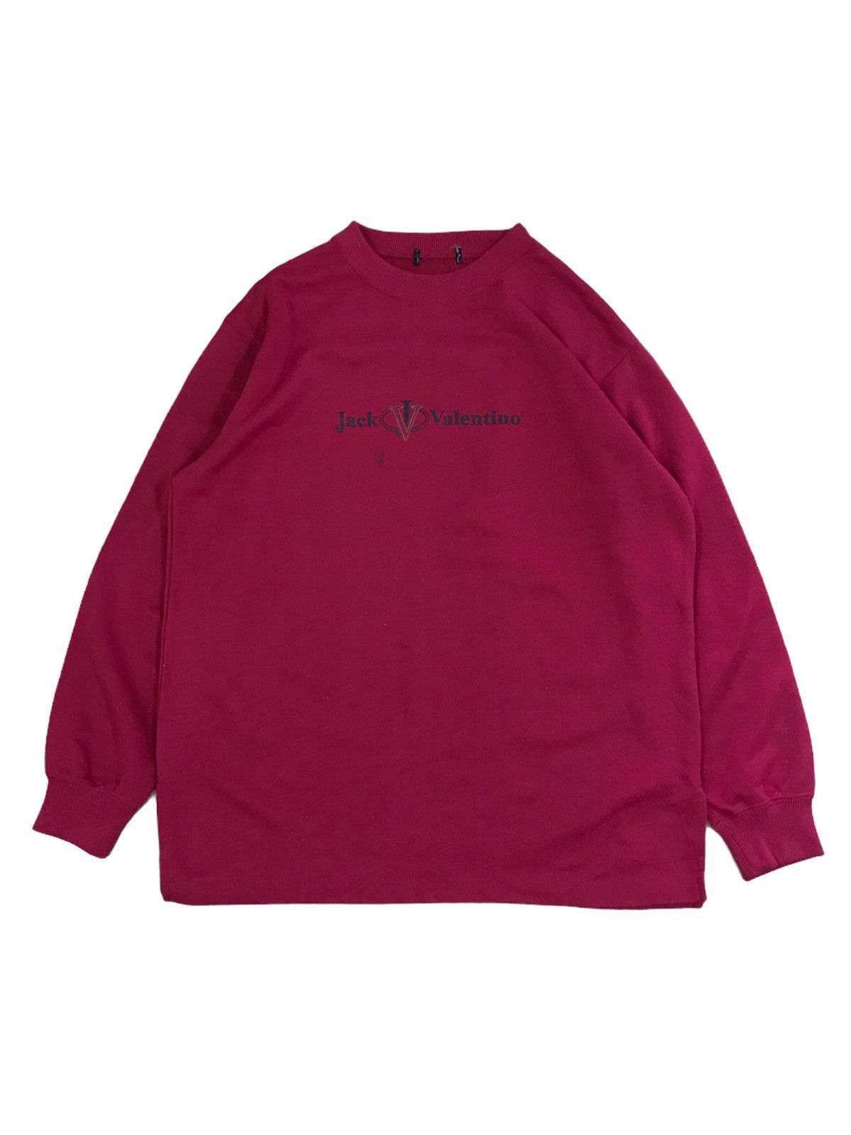 Valentino × Vintage Vintage Jack Valentino Spell Out Logo Sweatshirt Size US S / EU 44-46 / 1 - 1 Thumbnail