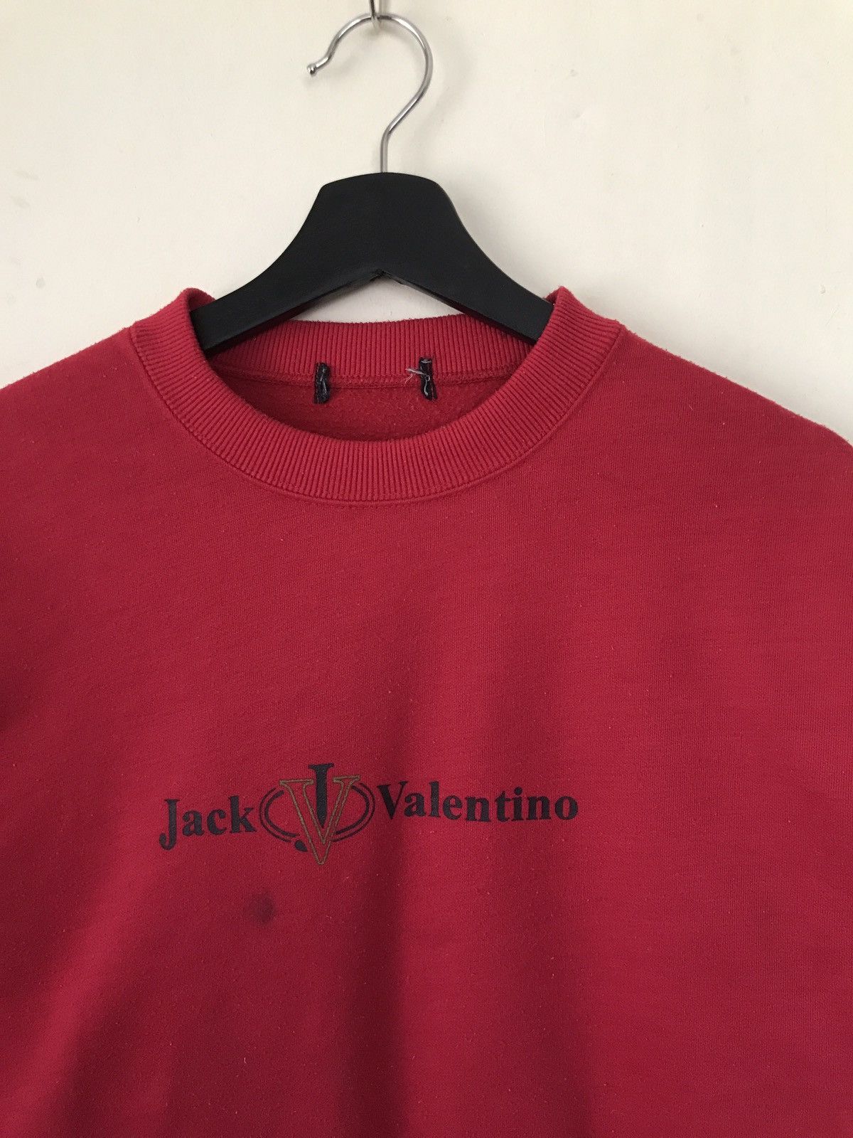 Valentino × Vintage Vintage Jack Valentino Spell Out Logo Sweatshirt Size US S / EU 44-46 / 1 - 5 Thumbnail