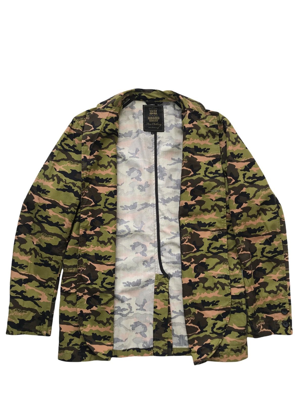 image of Beams Plus Beams Heart Shinsuke Nakada Camo Light Jacket, Men's (Size Medium)