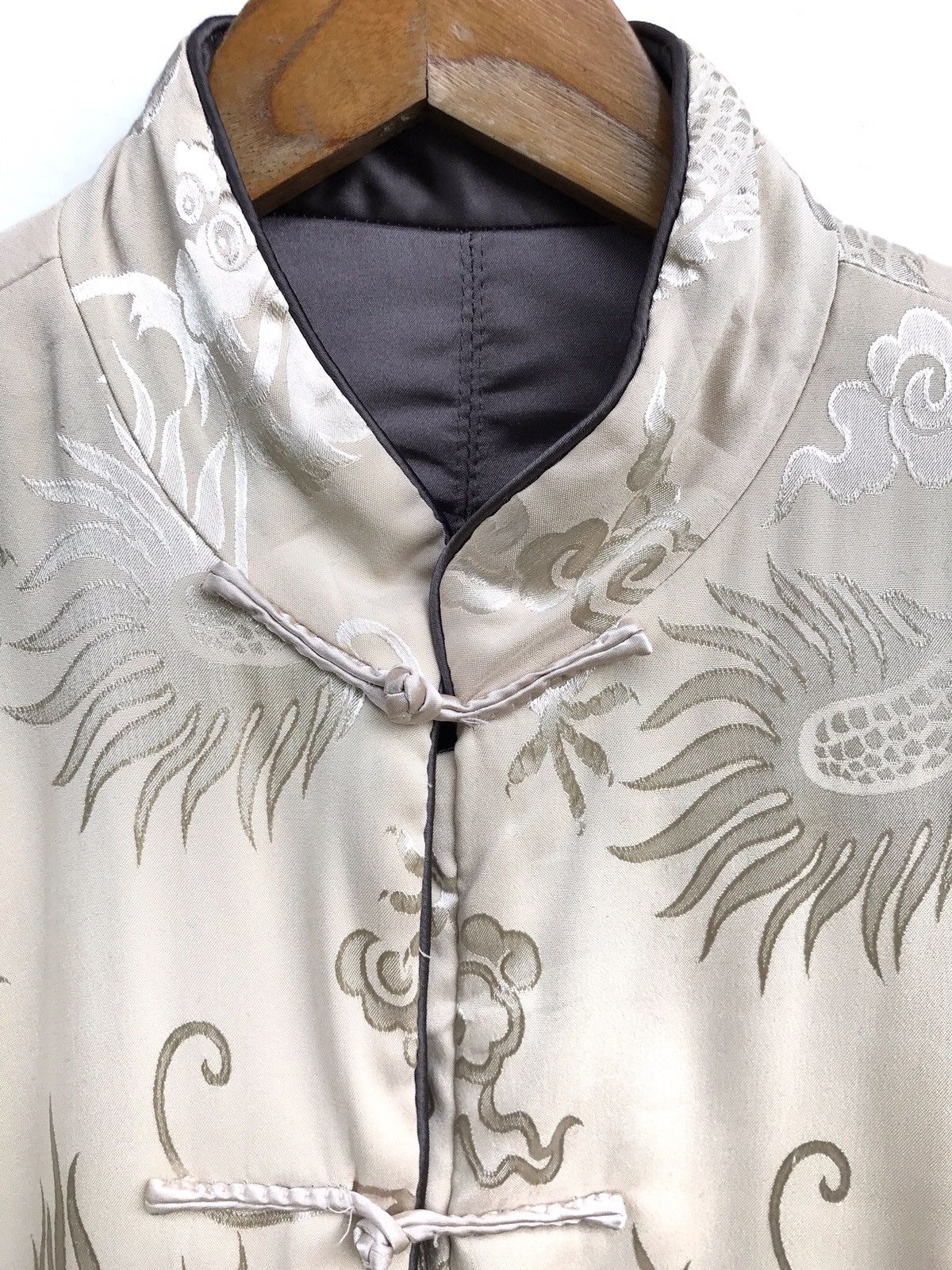 Japanese Brand Vintage Silk Dragon Embroidered Reversible Cheongsam Size US L / EU 52-54 / 3 - 9 Thumbnail