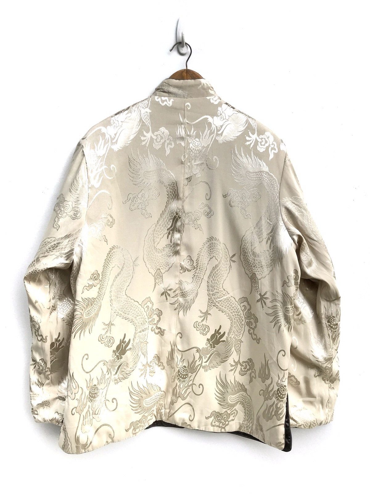 Japanese Brand Vintage Silk Dragon Embroidered Reversible Cheongsam Size US L / EU 52-54 / 3 - 3 Thumbnail