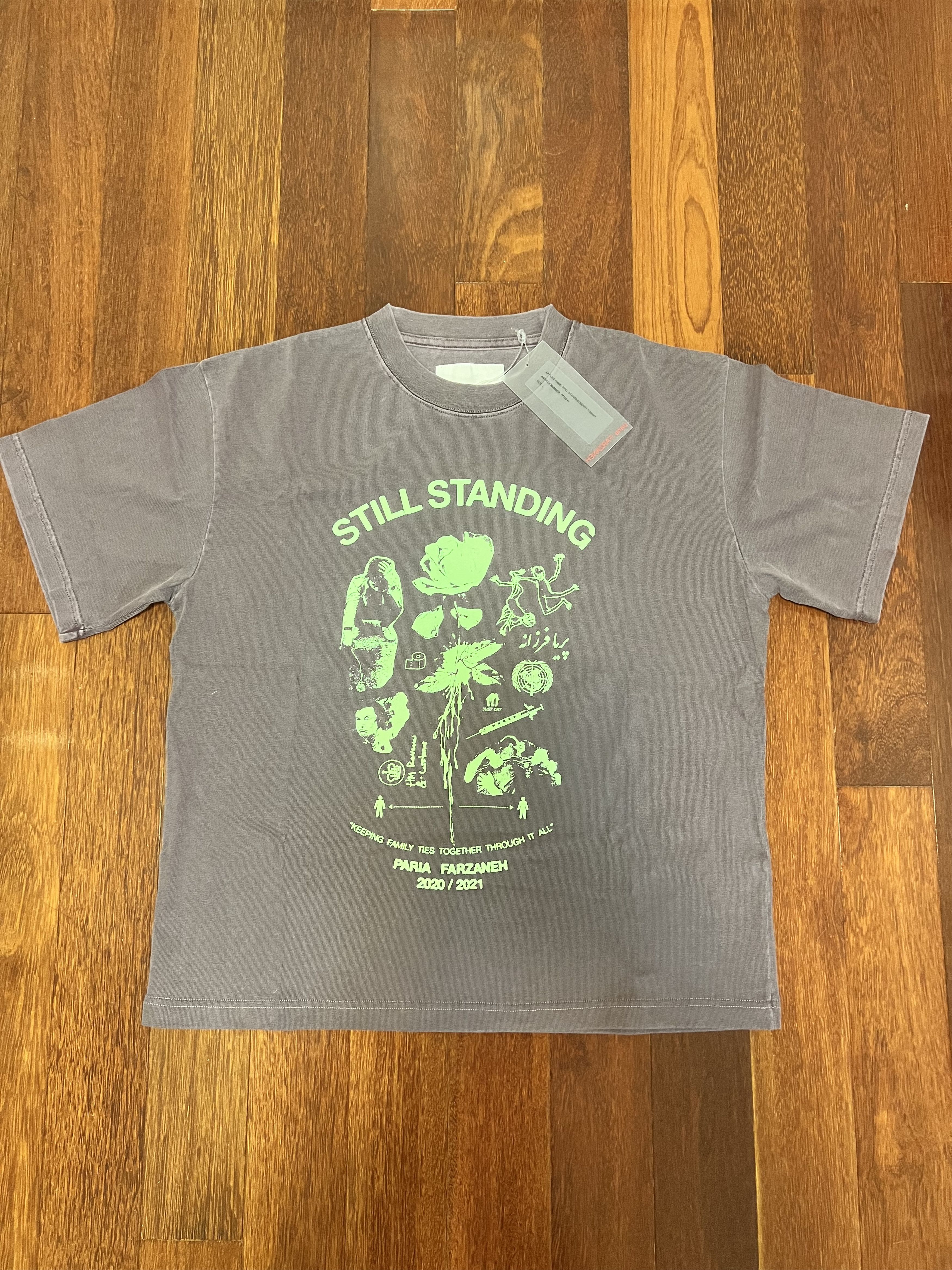 Paria Farzaneh 💚 Paria Farzaneh Still Standing Berry T-Shirt Large NEW Size US L / EU 52-54 / 3 - 4 Thumbnail