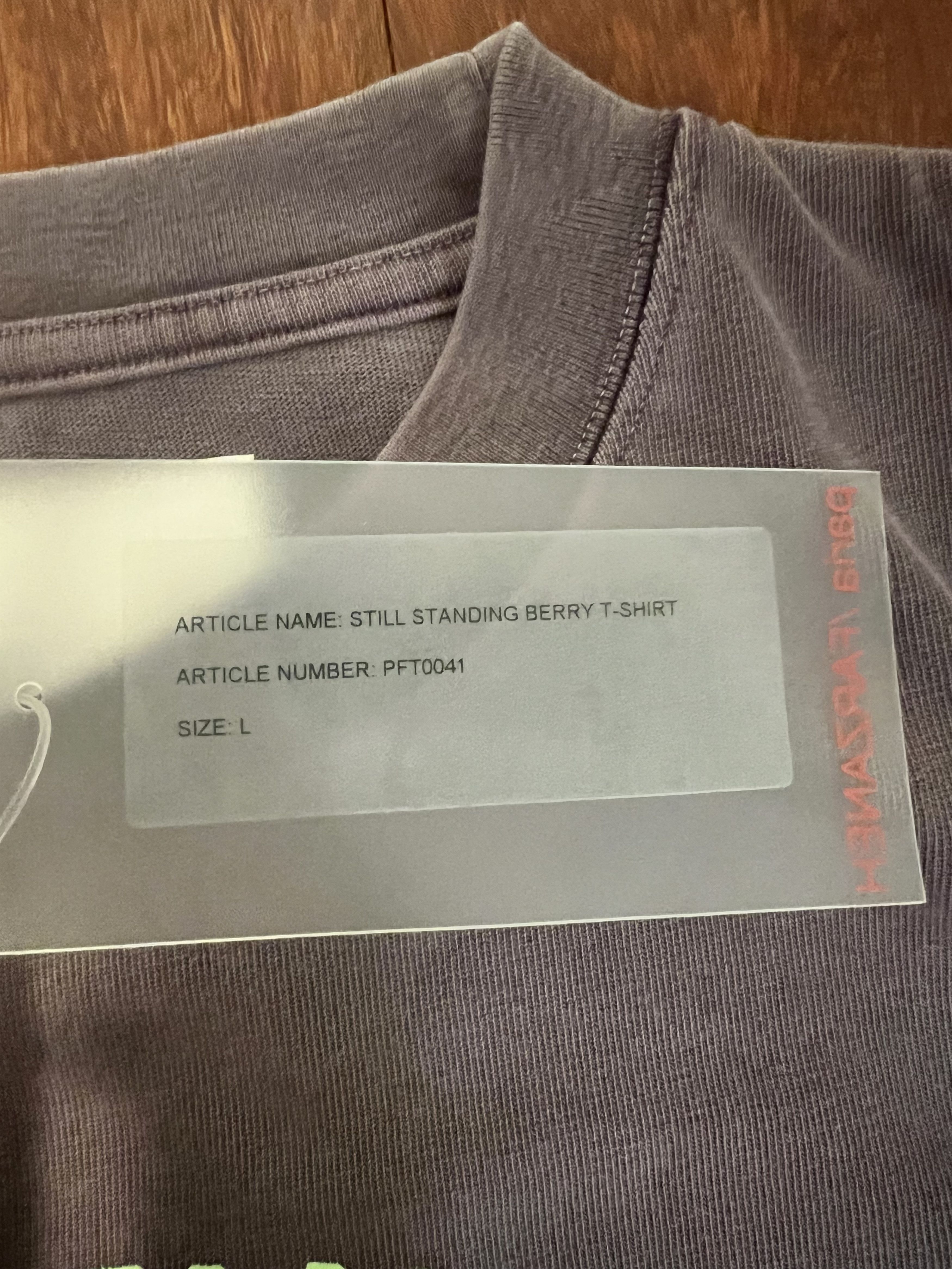 Paria Farzaneh 💚 Paria Farzaneh Still Standing Berry T-Shirt Large NEW Size US L / EU 52-54 / 3 - 8 Thumbnail
