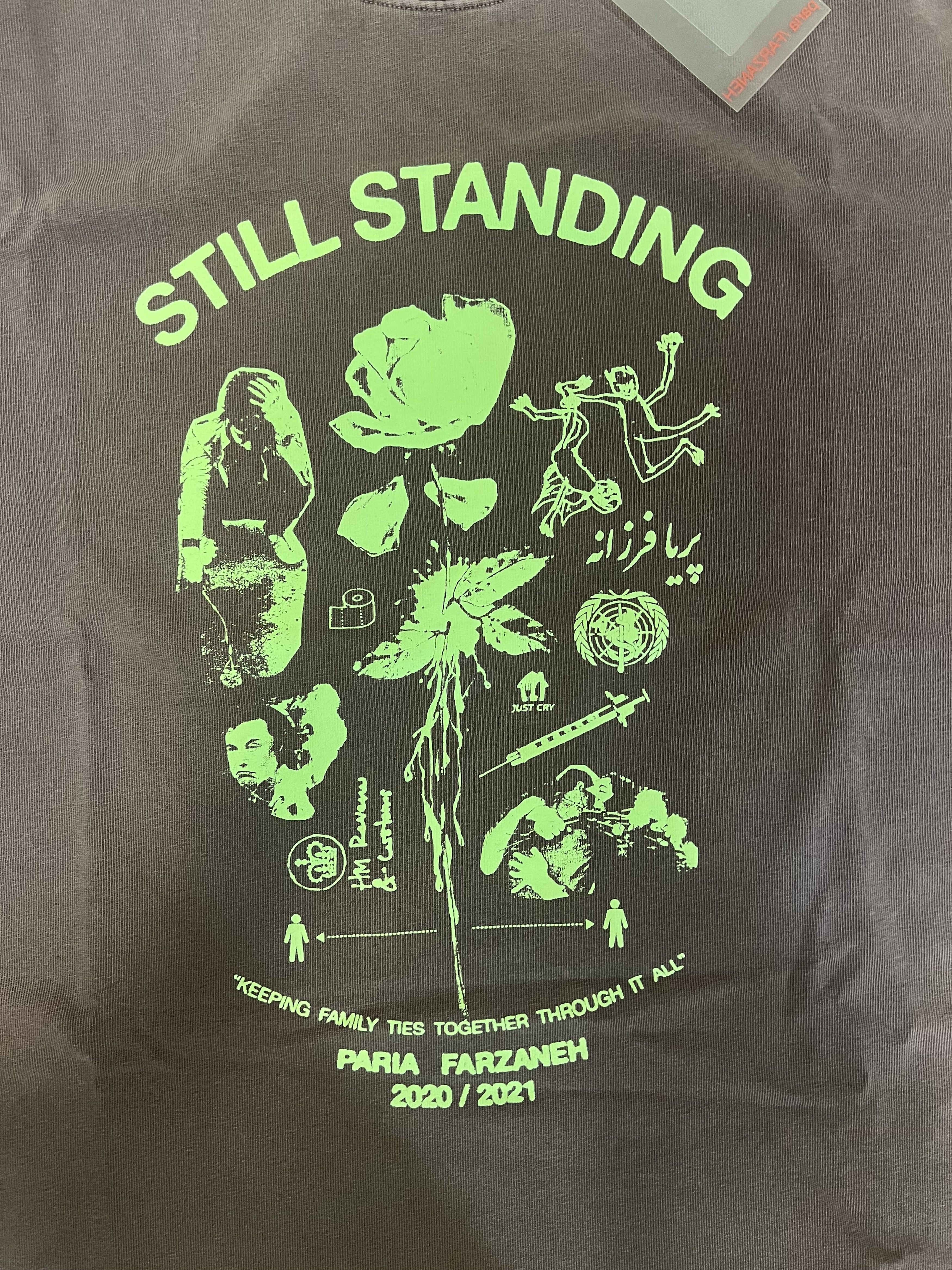 Paria Farzaneh 💚 Paria Farzaneh Still Standing Berry T-Shirt Large NEW Size US L / EU 52-54 / 3 - 6 Thumbnail