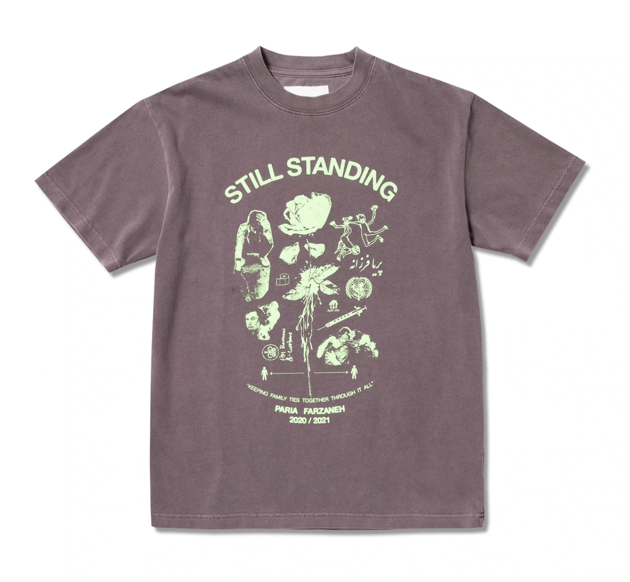 Paria Farzaneh 💚 Paria Farzaneh Still Standing Berry T-Shirt Large NEW Size US L / EU 52-54 / 3 - 1 Thumbnail