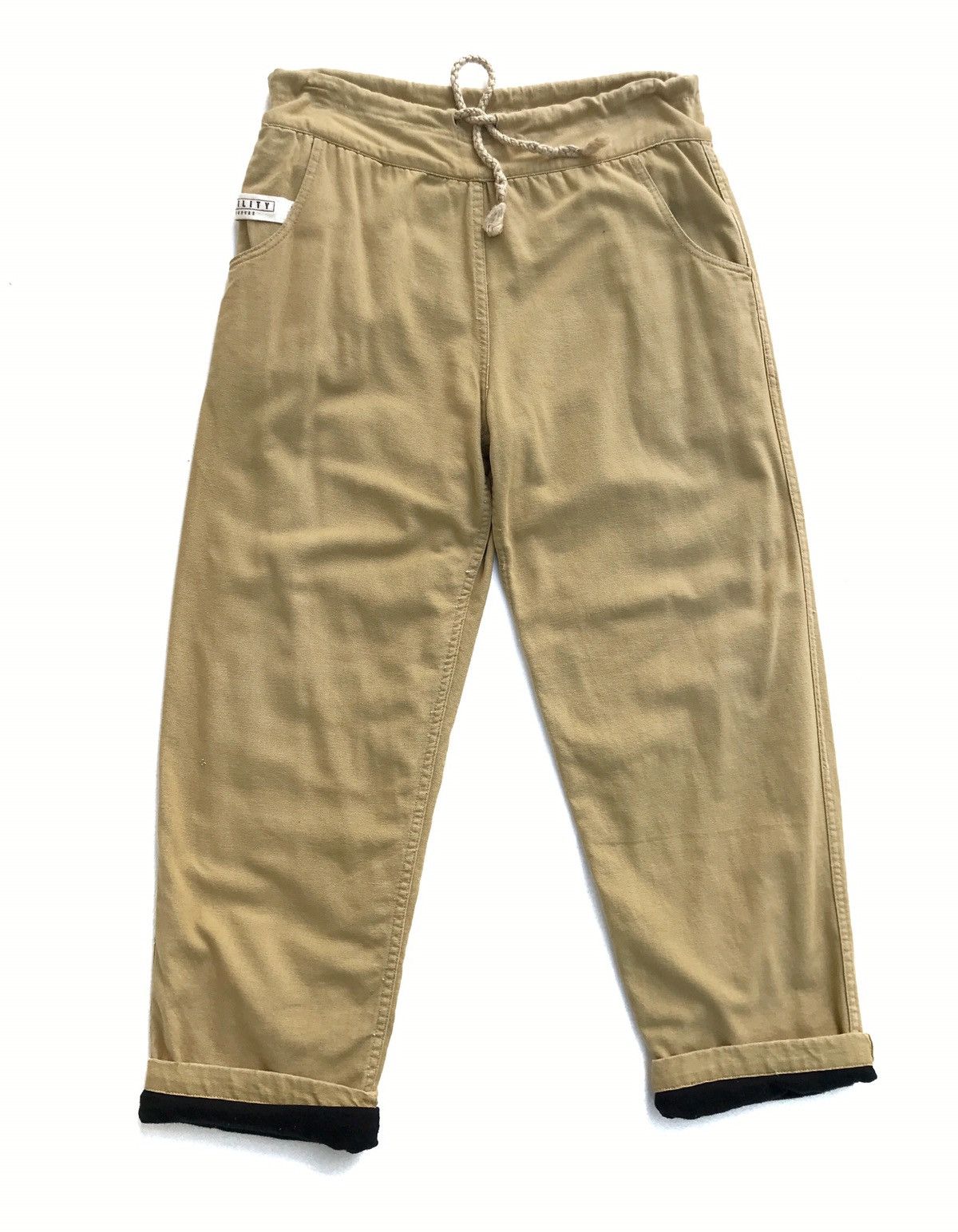 Japanese Brand Utility Canvas Wide Leg Baggy Minimalist Made in USA Pants Size US 33 - 1 Thumbnail