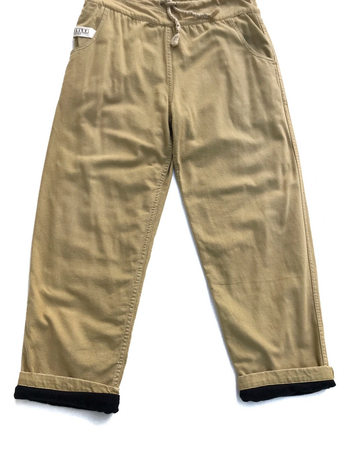 Japanese Brand Utility Canvas Wide Leg Baggy Minimalist Made in USA Pants Size US 33 - 4 Thumbnail