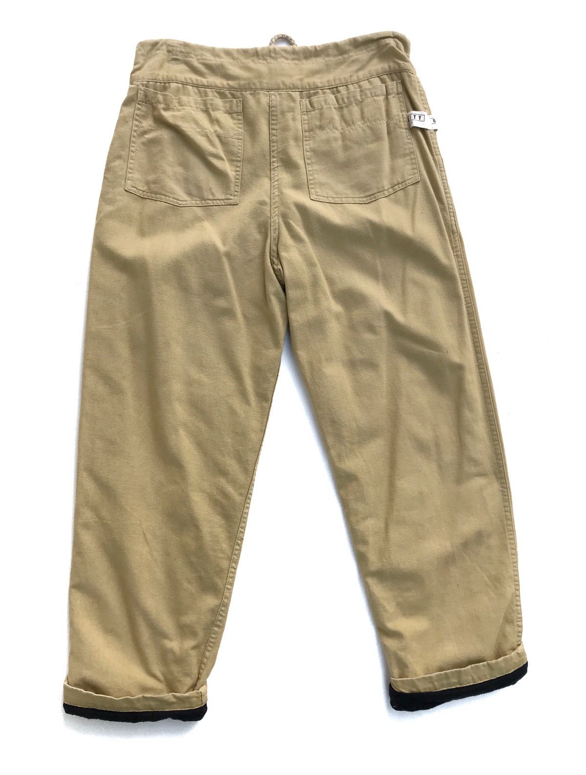 Japanese Brand Utility Canvas Wide Leg Baggy Minimalist Made in USA Pants Size US 33 - 2 Thumbnail