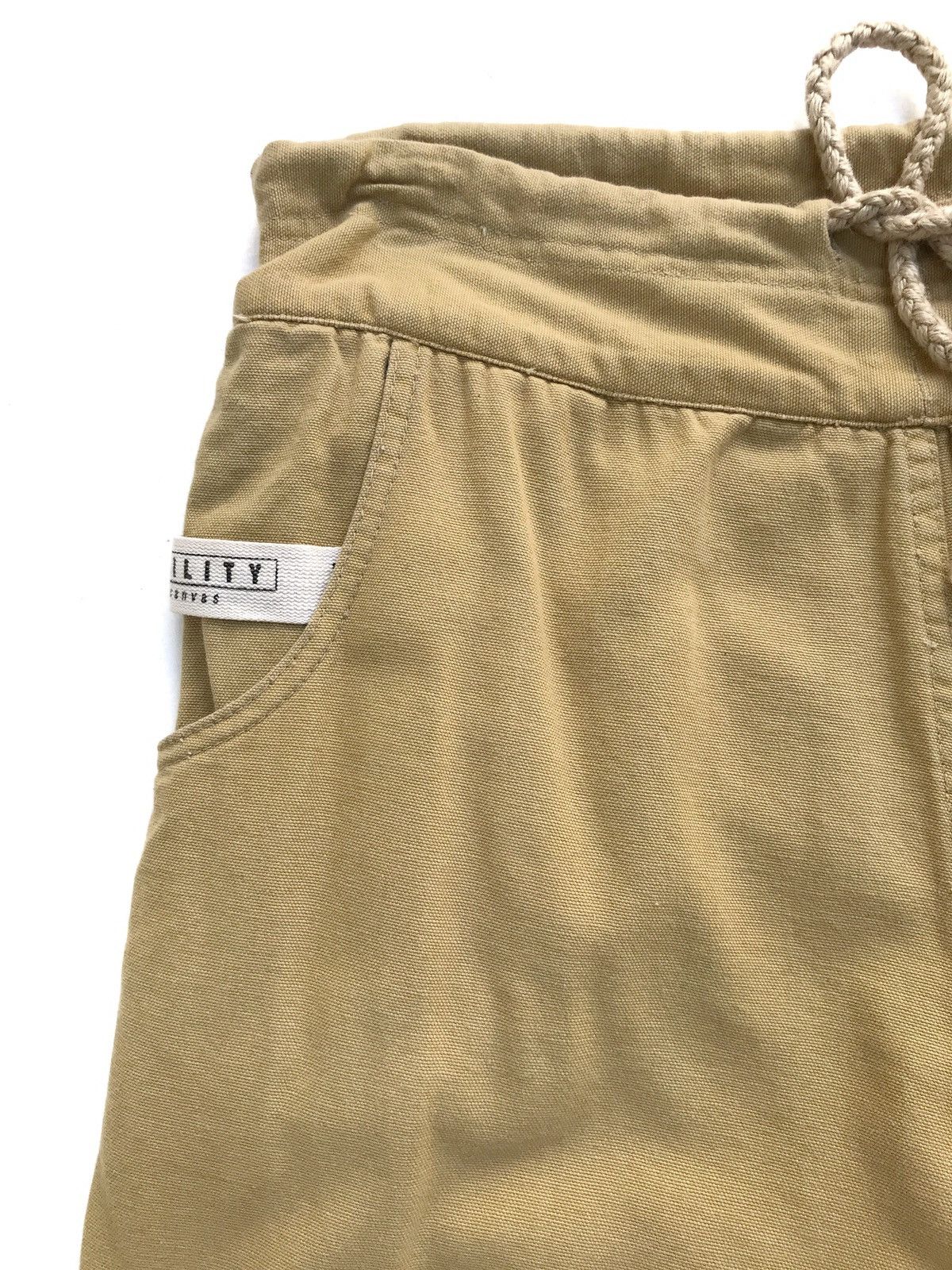 Japanese Brand Utility Canvas Wide Leg Baggy Minimalist Made in USA Pants Size US 33 - 8 Thumbnail
