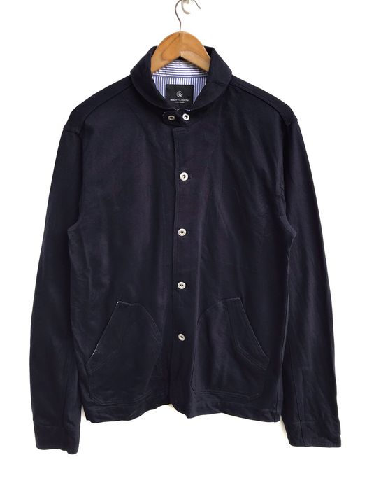 United Arrows Beauty & Youth United Arrows Button Navy Button Fly