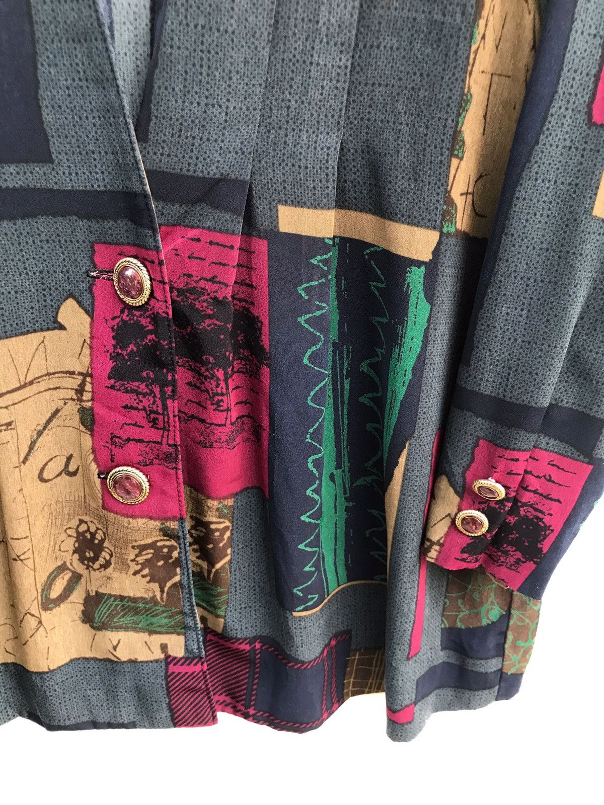 Art Comes First × Japanese Brand Made In Japan Handmade Vintage Art Fullprint Light Jacket Size US S / EU 44-46 / 1 - 3 Thumbnail