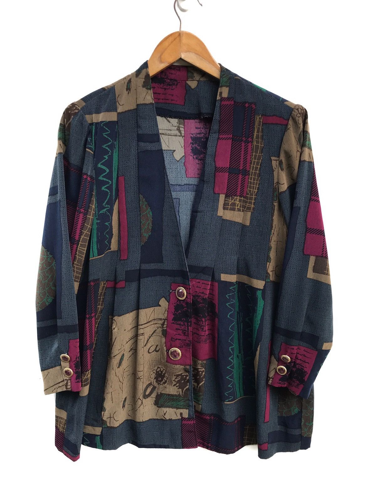 Art Comes First × Japanese Brand Made In Japan Handmade Vintage Art Fullprint Light Jacket Size US S / EU 44-46 / 1 - 1 Thumbnail
