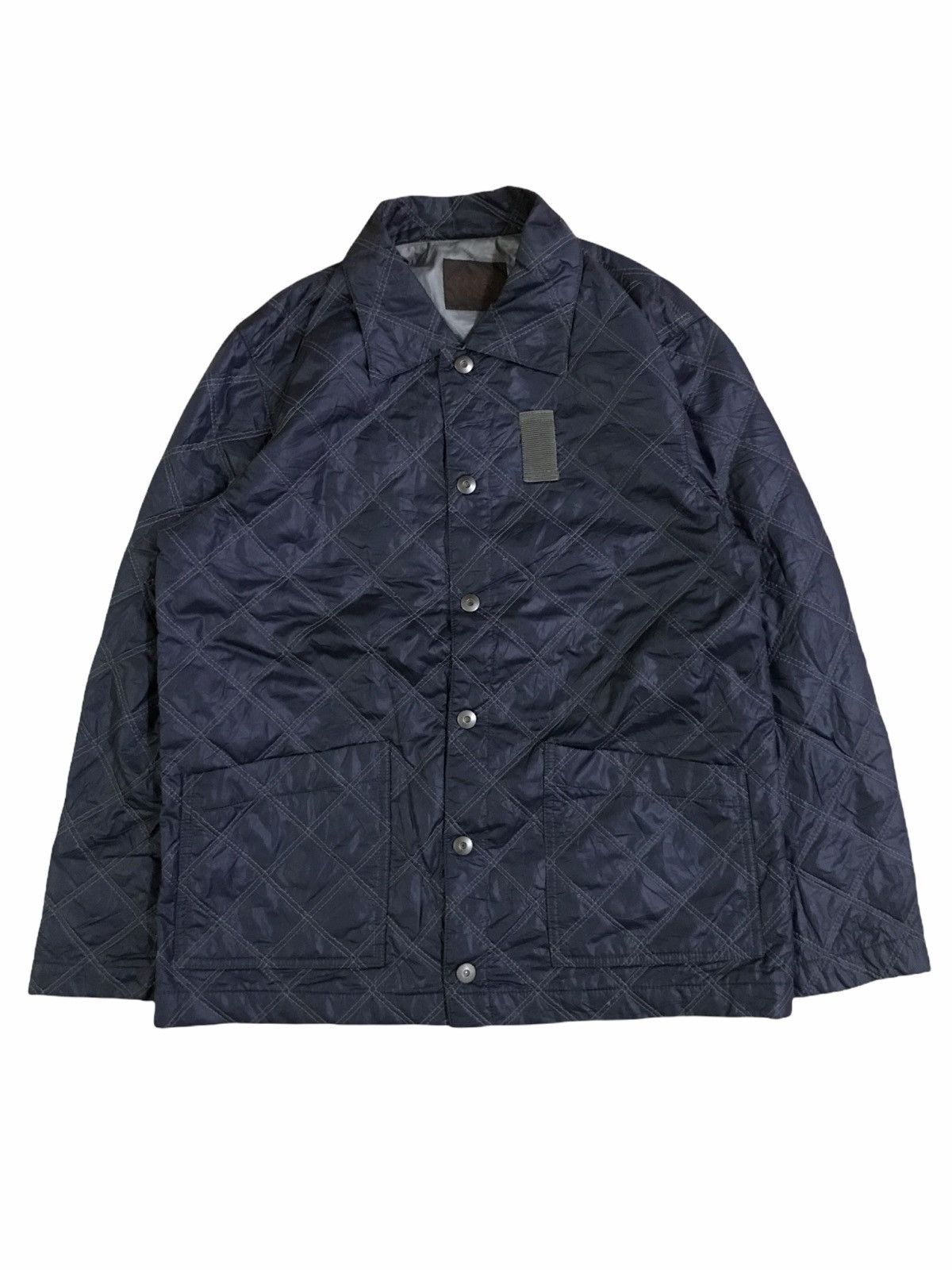 Japanese Brand × Takeo Kikuchi Takeo Kikuchi Quilted Button Navy Jacket Size US M / EU 48-50 / 2 - 1 Thumbnail