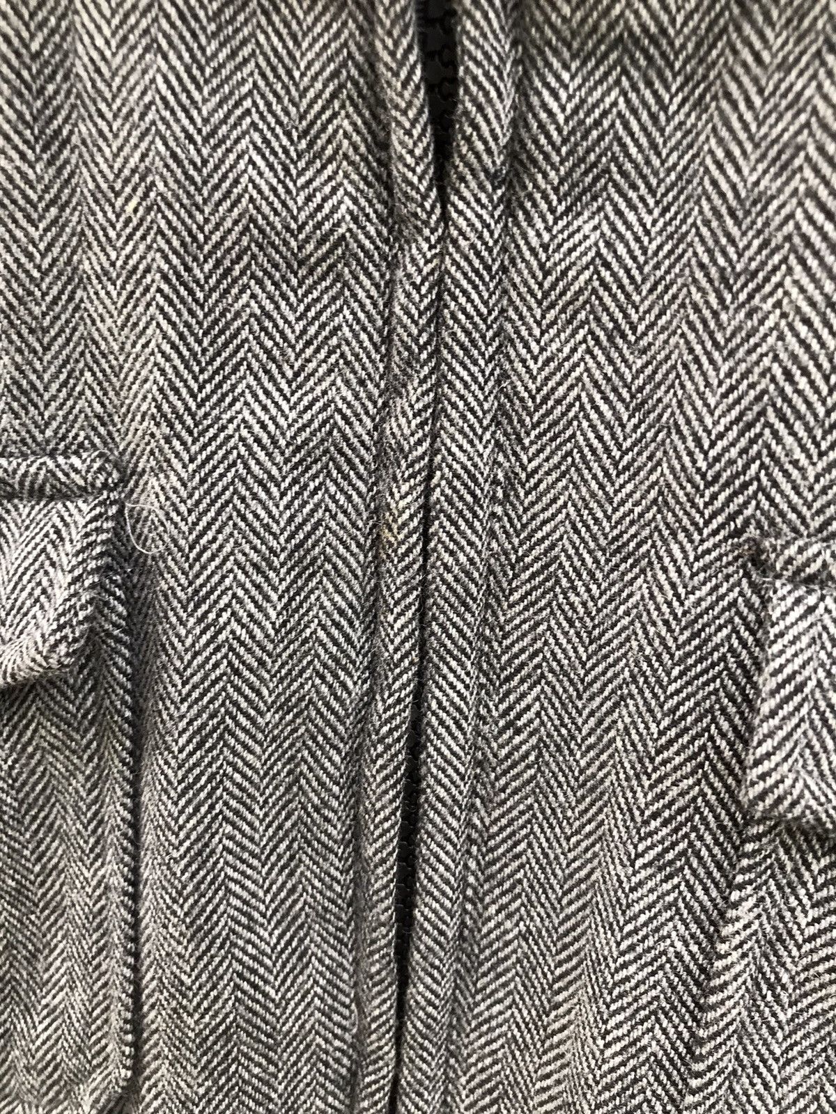 21 Men 21 Men Grey Herringbone Wool Bomber Jacket Size US M / EU 48-50 / 2 - 6 Thumbnail