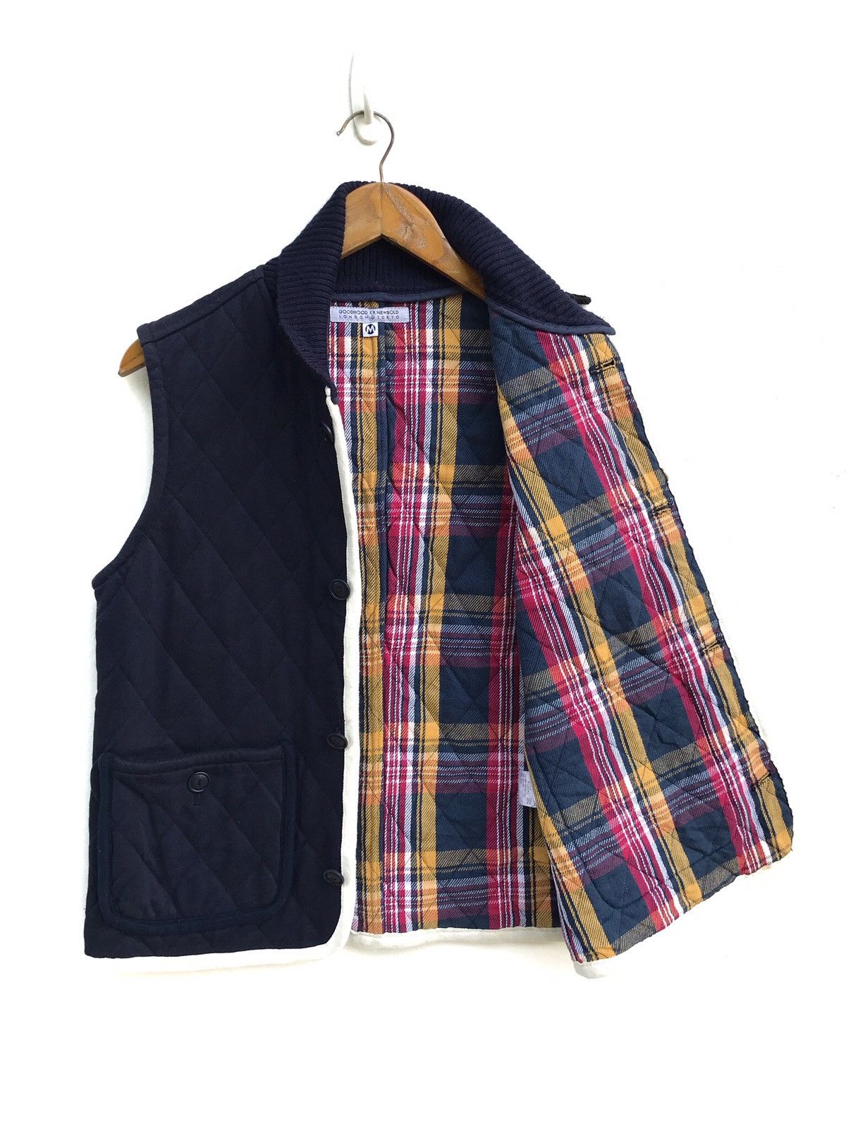 Goodhood × R.Newbold Goodhood X R.Newbold Navy Vest Tartan Checkered Jacket Size US M / EU 48-50 / 2 - 1 Thumbnail