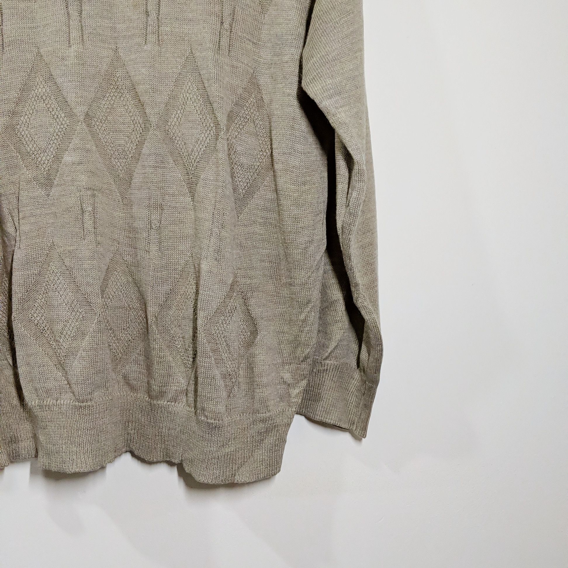 Homespun Knitwear × Japanese Brand Vintage Benpan Diamond Knitwear Sweater Size US M / EU 48-50 / 2 - 4 Thumbnail