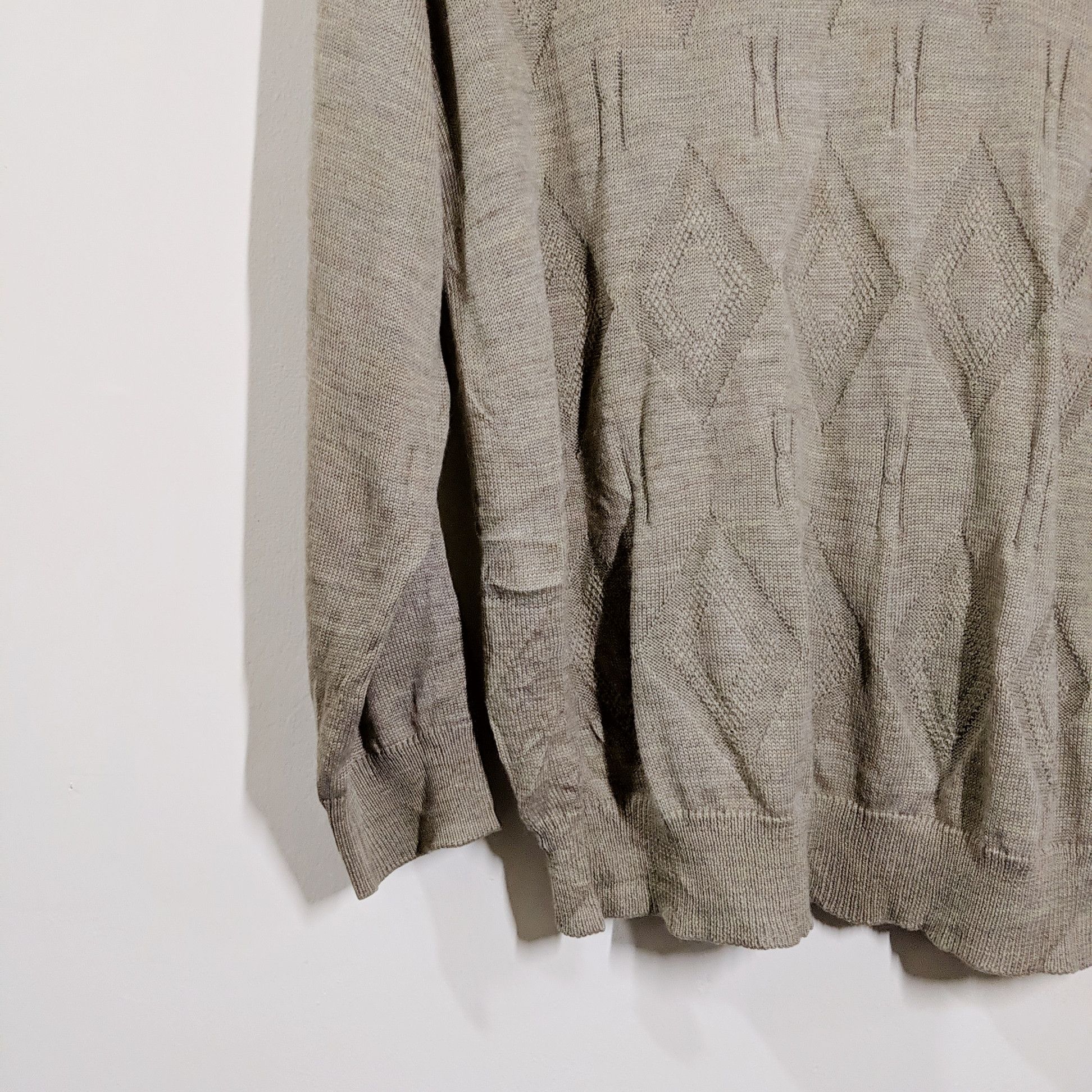 Homespun Knitwear × Japanese Brand Vintage Benpan Diamond Knitwear Sweater Size US M / EU 48-50 / 2 - 2 Thumbnail
