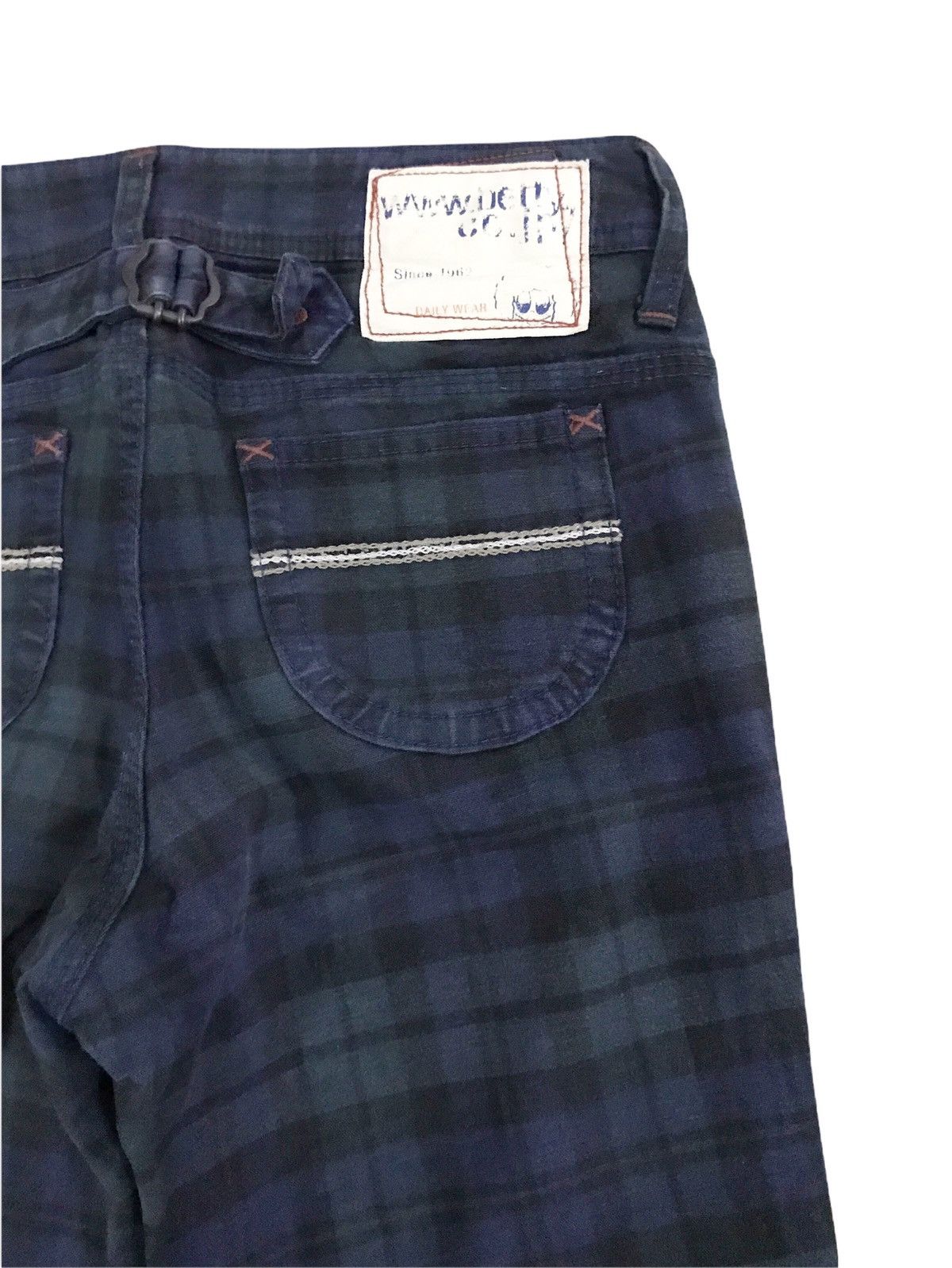 Hysteric Glamour × Japanese Brand × Seditionaries Japanese Brand Seditionaries Green Plaid Tartan Pants Size US 26 / EU 42 - 7 Thumbnail