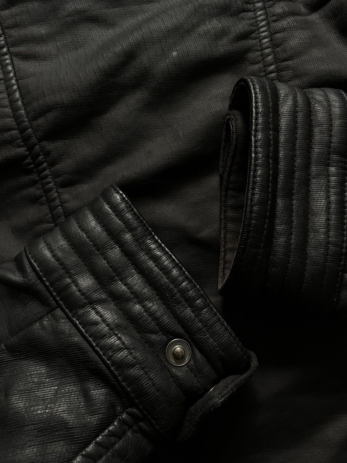 Belstaff Belstaff H Leather Racer Jacket(Elon Musk)Rubberized Finish