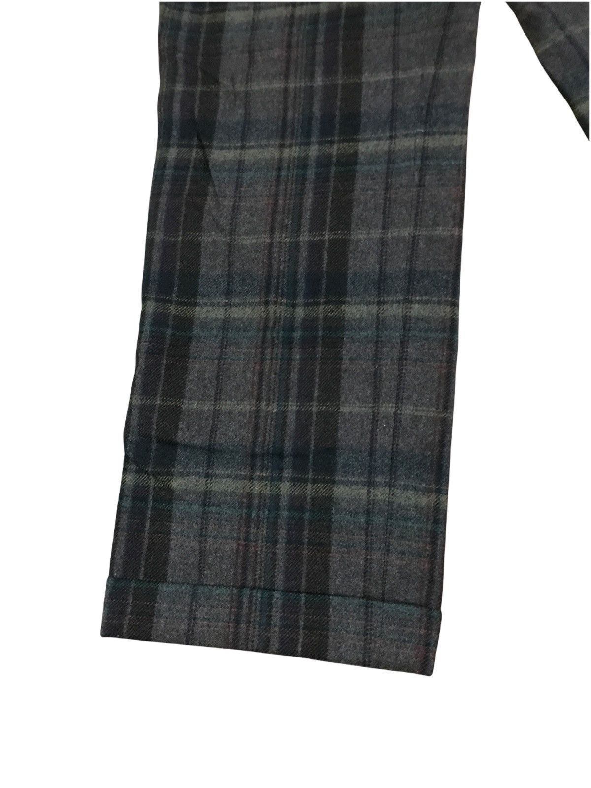 Japanese Brand × Vintage Vintage Skybrain Wool Baggy Wide Leg Checkered Plaid Pants Size US 29 - 5 Thumbnail