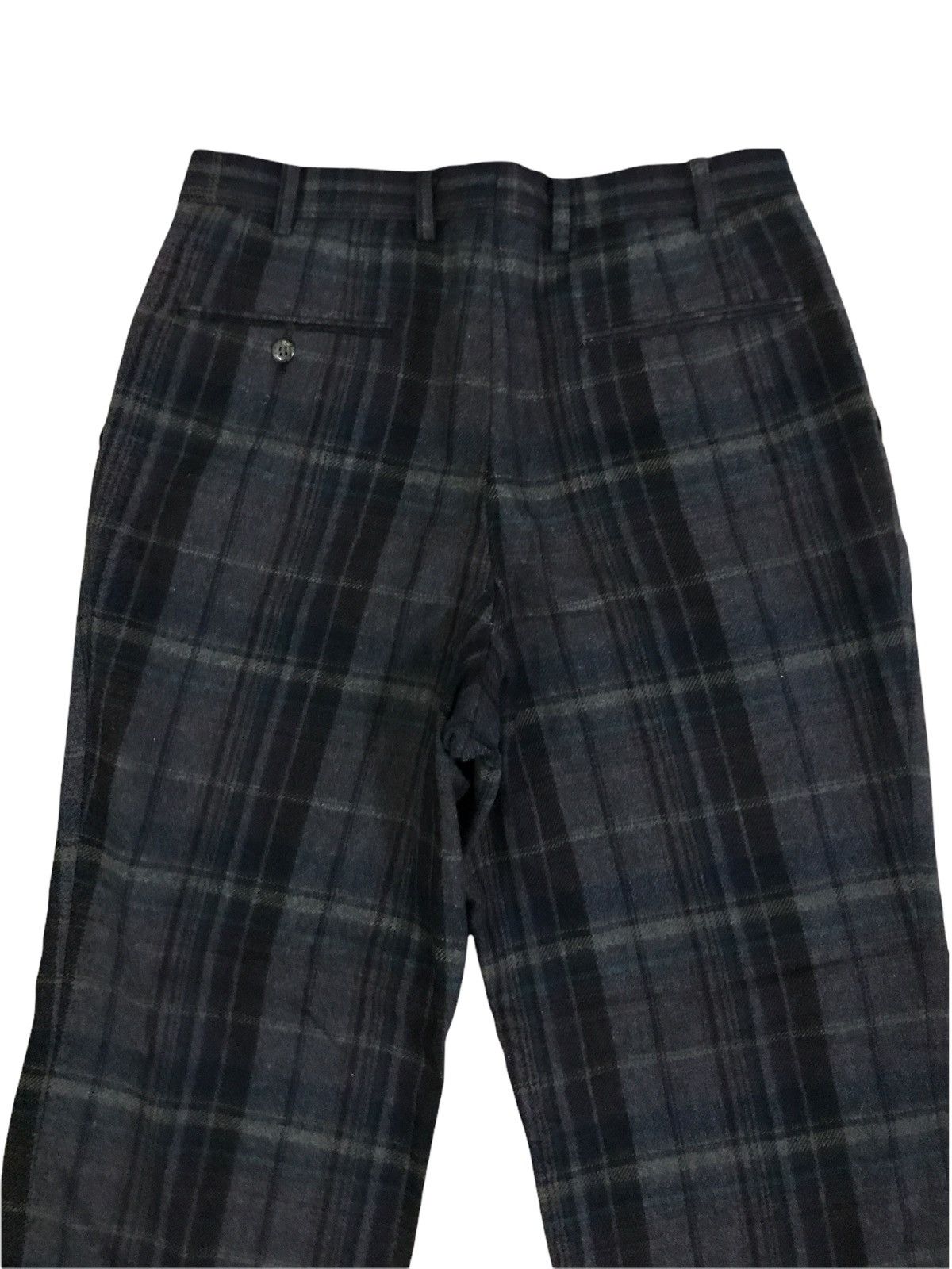 Japanese Brand × Vintage Vintage Skybrain Wool Baggy Wide Leg Checkered Plaid Pants Size US 29 - 4 Thumbnail