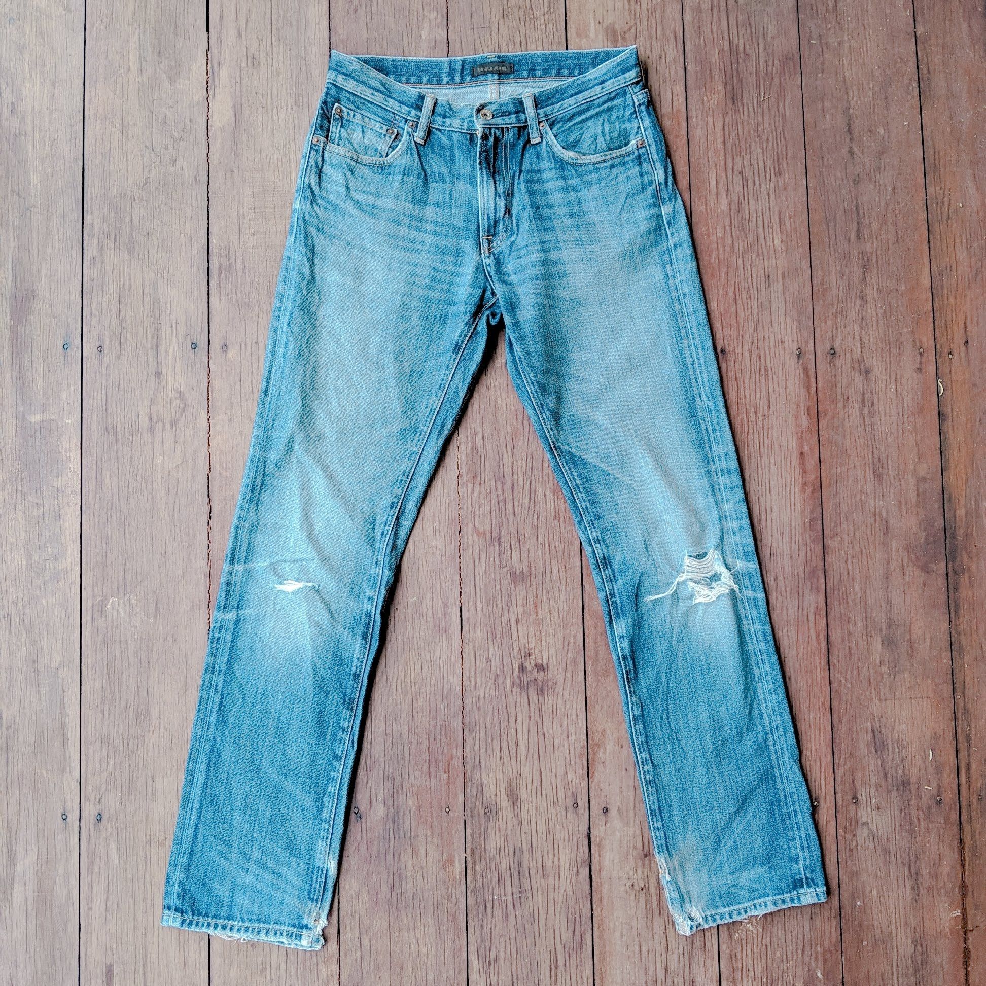 Japanese Brand × Jean × Vintage W30 Vintage Japanese Distressed Faded Denim Jeans Pants Size US 30 / EU 46 - 1 Thumbnail