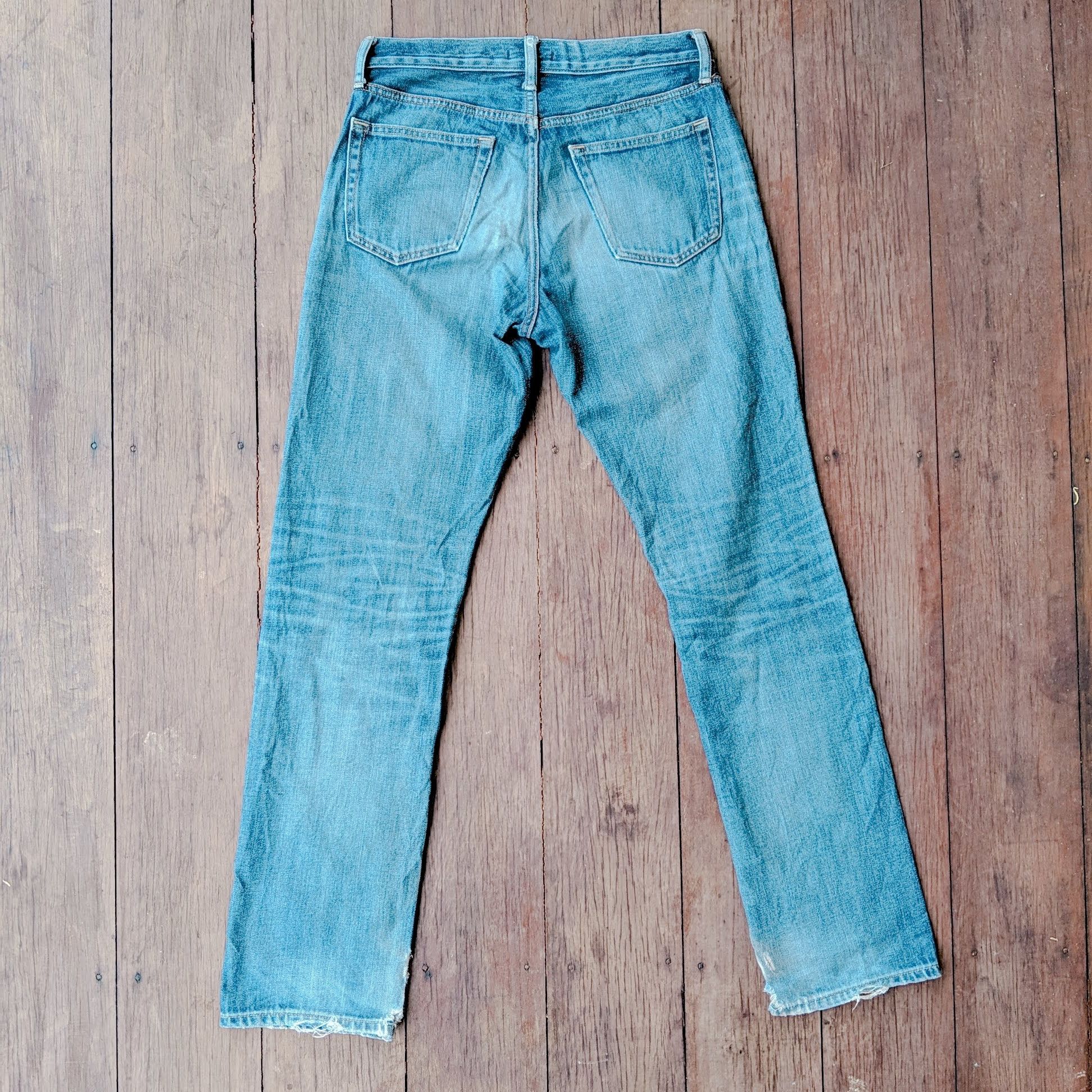 Japanese Brand × Jean × Vintage W30 Vintage Japanese Distressed Faded Denim Jeans Pants Size US 30 / EU 46 - 8 Thumbnail