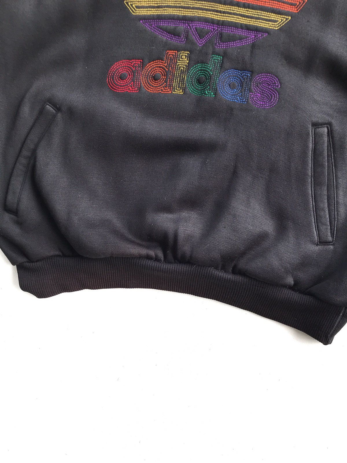 Adidas Vintage 90s Adidas Big Logo Colourful Hoodie Sweatshirt Size US M / EU 48-50 / 2 - 5 Thumbnail