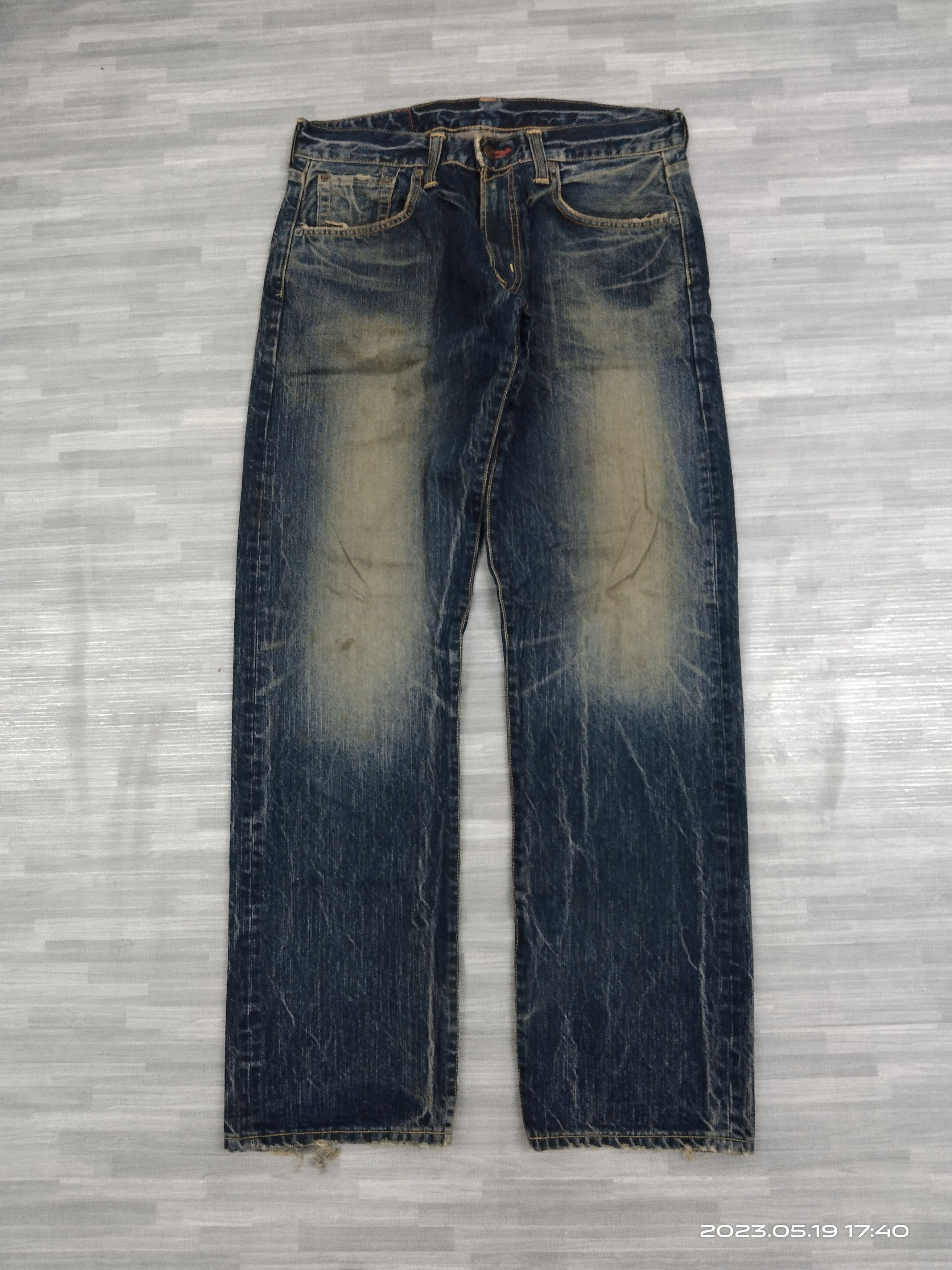 Edwin 🔥INSANE 90s SICK EDWIN🇯🇵 DENIM PANTS Size US 31 - 2 Thumbnail