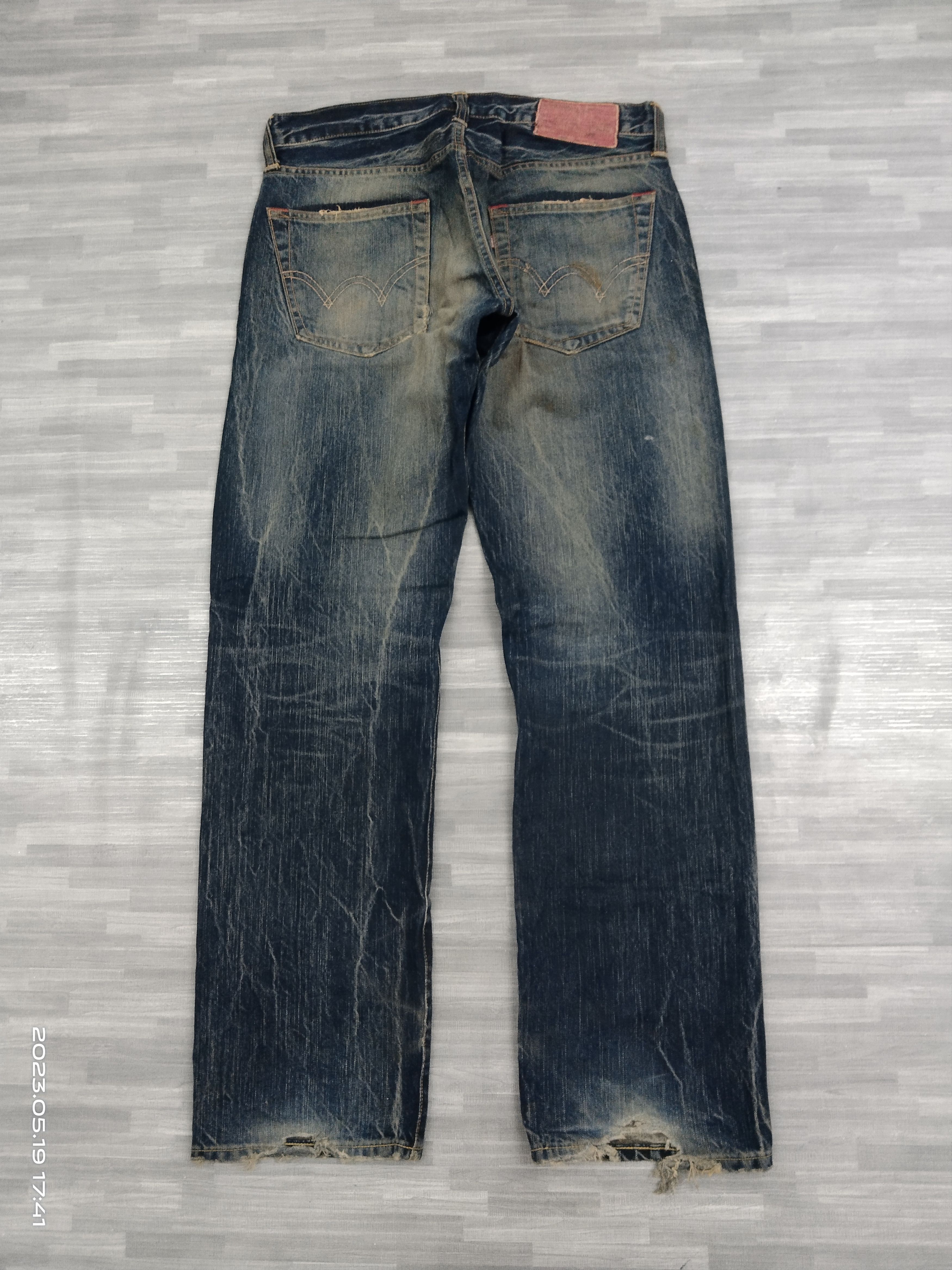 Edwin 🔥INSANE 90s SICK EDWIN🇯🇵 DENIM PANTS Size US 31 - 3 Thumbnail