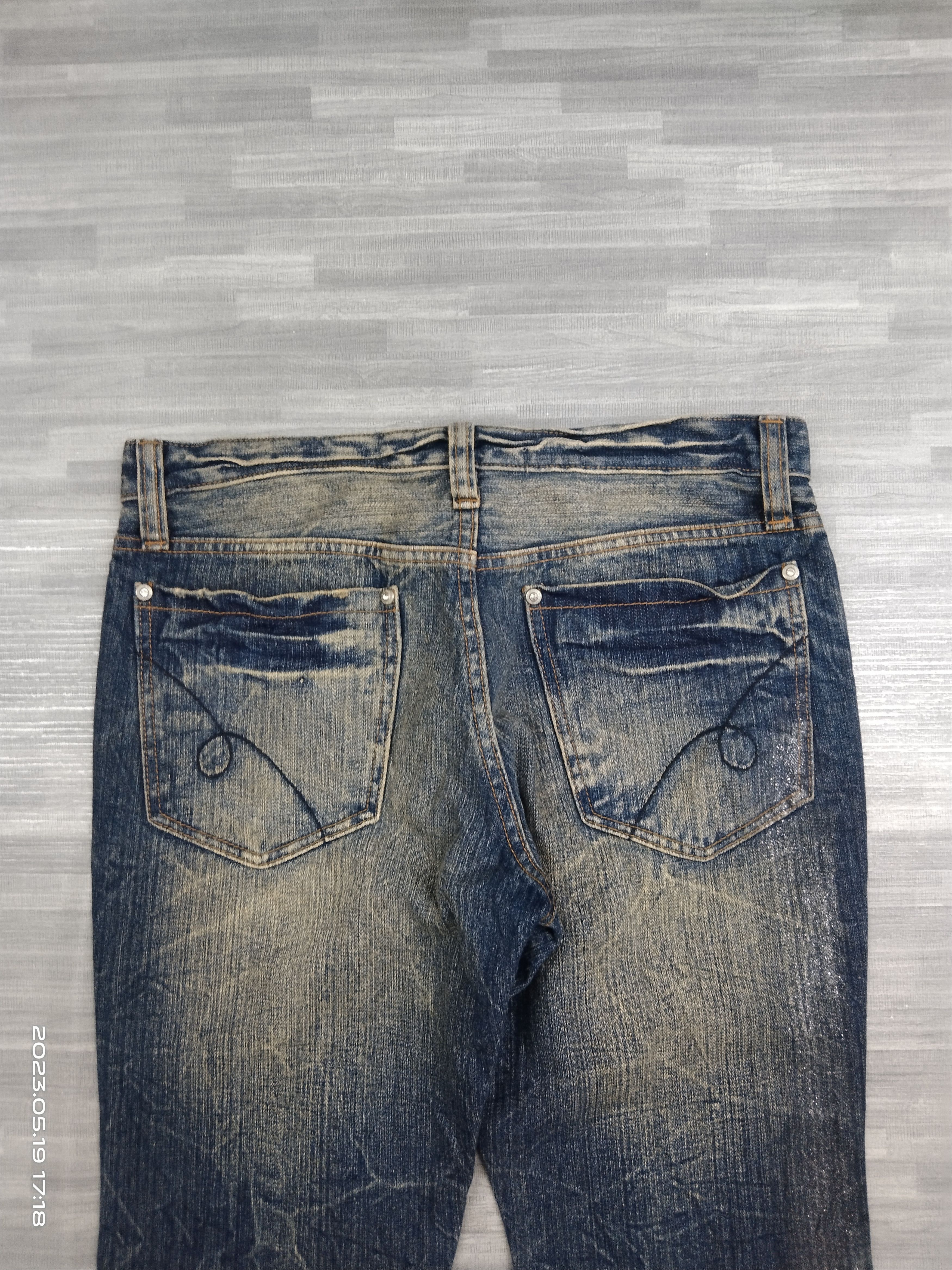 Rusty FLARE RUSTY RIPED B.S RAW LIMITED DENIM PANTS Size US 30 / EU 46 - 5 Thumbnail