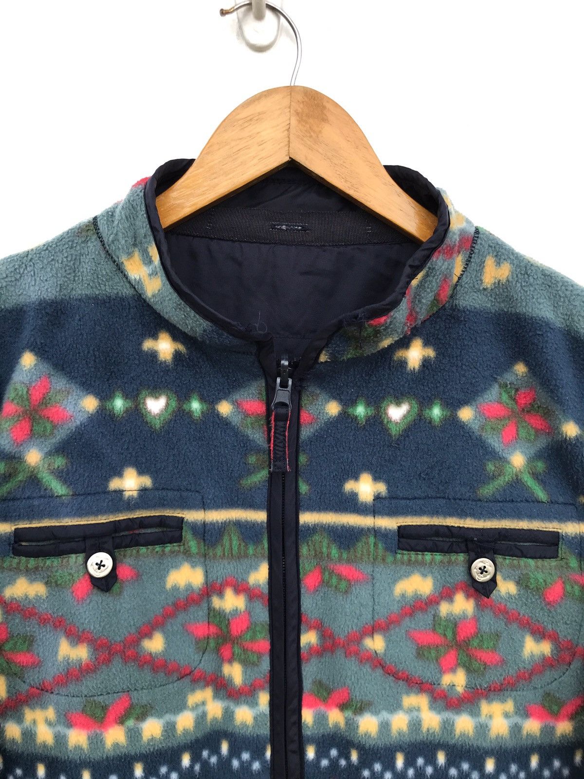 Japanese Brand × Kapital Reversible Japan Brand Fleece Nylon Jacket Kapital Style Size US S / EU 44-46 / 1 - 5 Thumbnail