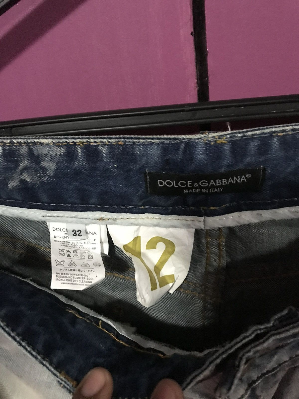 Dolce & Gabbana 🔥RARE🔥DOLCE&GABBANA LIGHT BLUE SIZE 31 JEANS ITALY Size US 31 - 10 Thumbnail