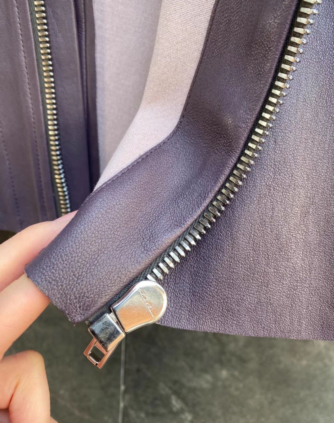 Rick Owens Rick Owens Show Style Purple lambskin leather jacket Size US M / EU 48-50 / 2 - 6 Thumbnail