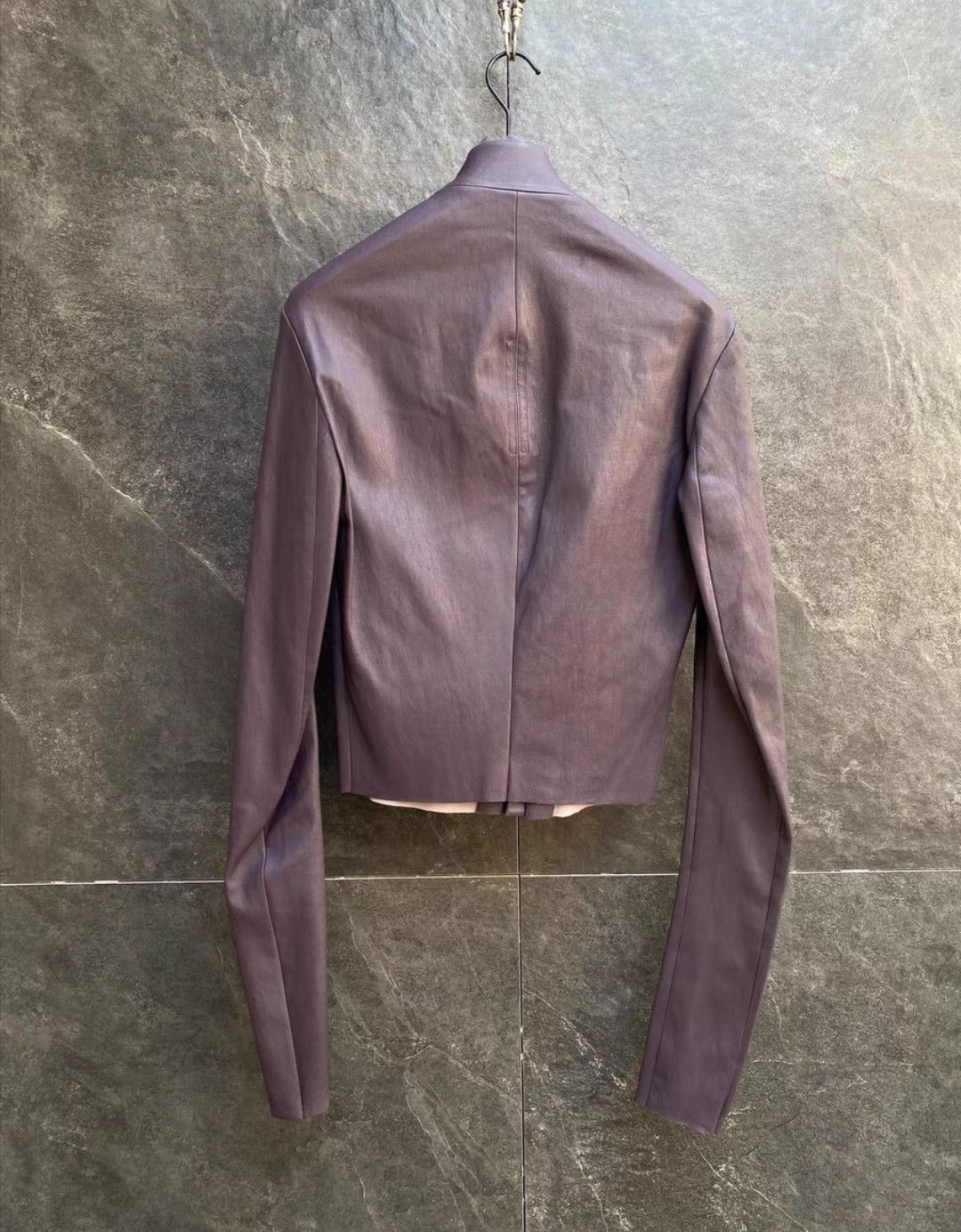 Rick Owens Rick Owens Show Style Purple lambskin leather jacket Size US M / EU 48-50 / 2 - 4 Thumbnail